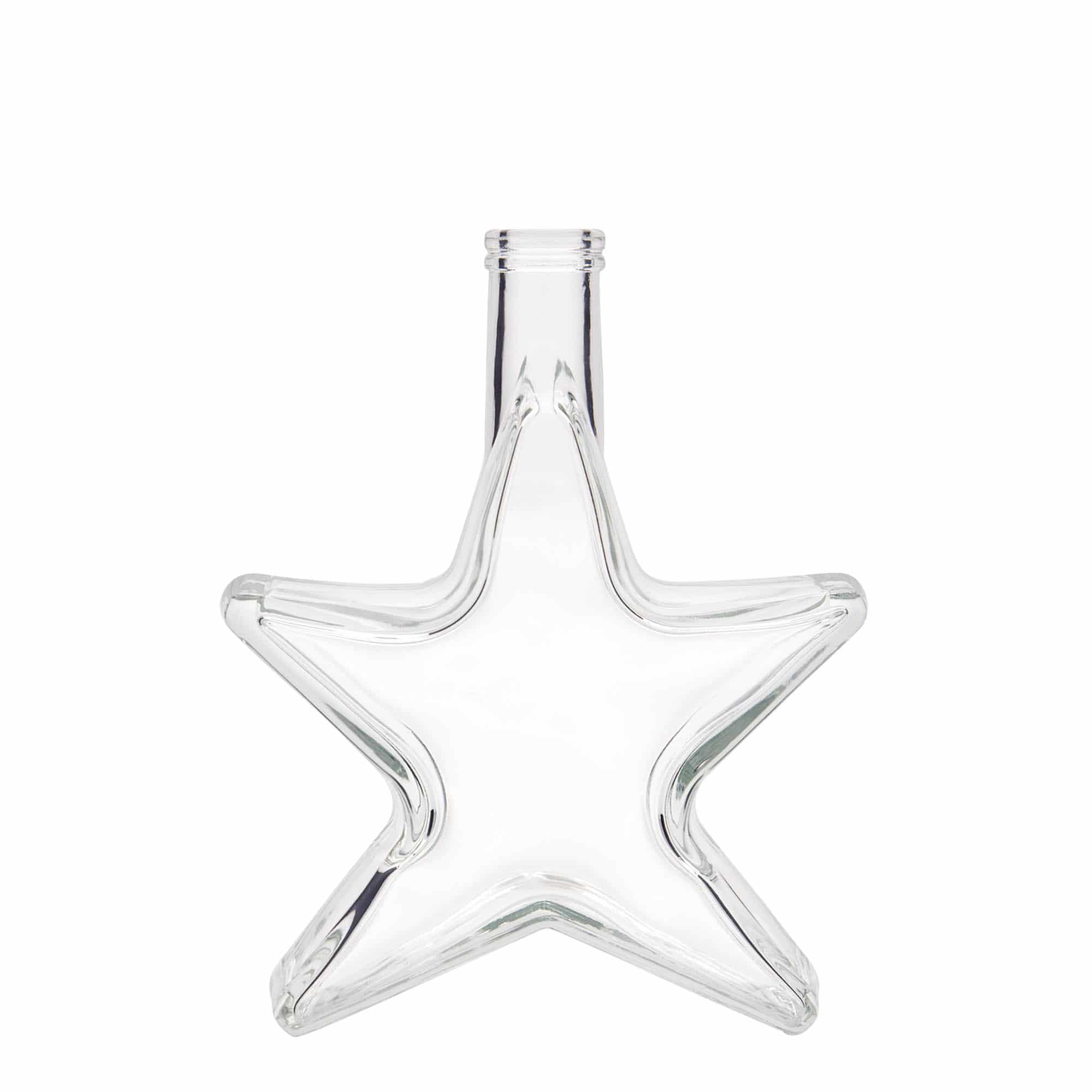 Botella de vidrio 'Estrella' de 350 ml, boca: corcho