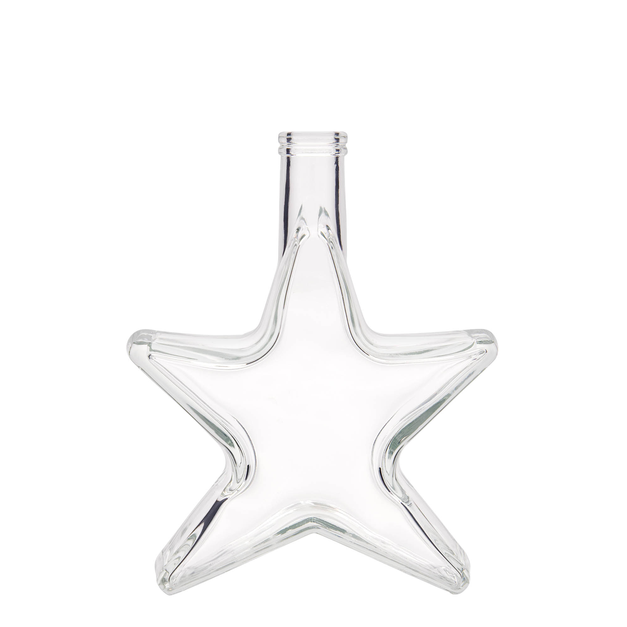 Botella de vidrio de 350 ml 'Estrella', boca: corcho