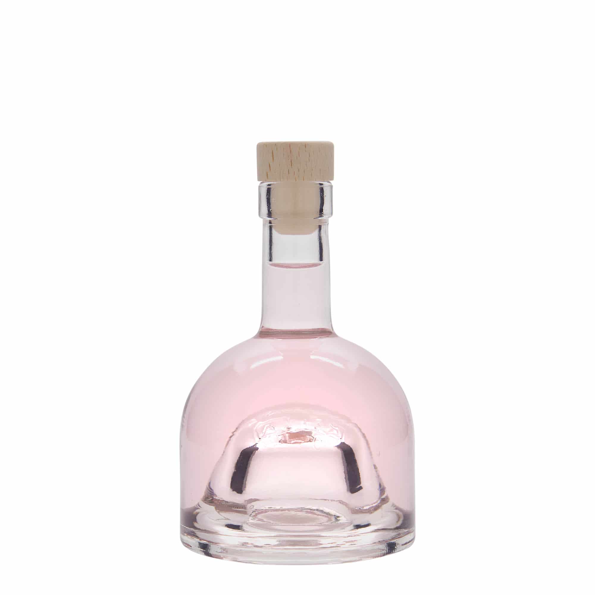 Botella de vidrio 'Kato' de 200 ml, boca: corcho