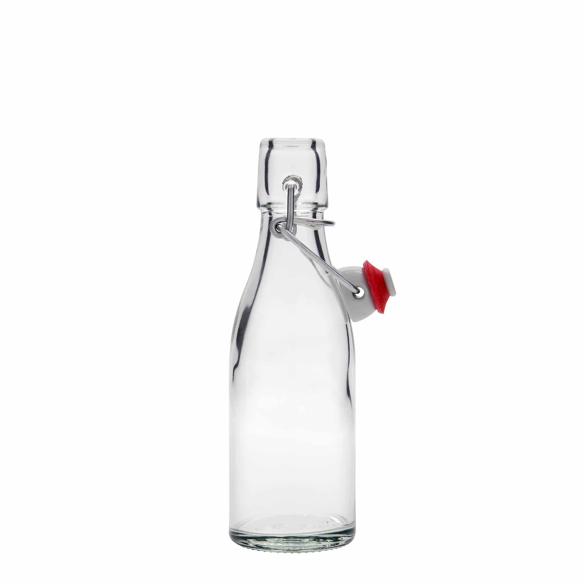 Botella de vidrio de 200 ml «Paul», boca: cierre de palanca