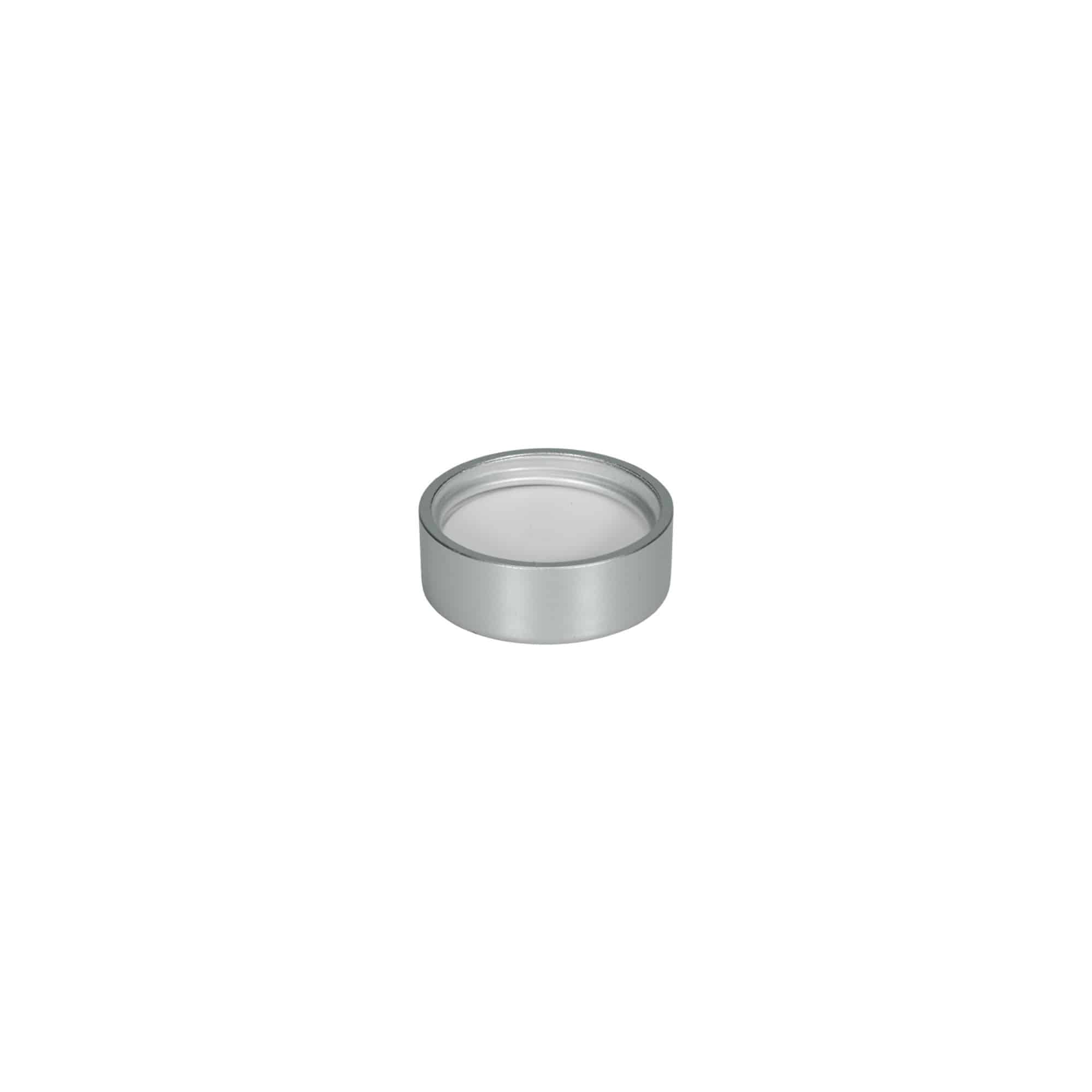 Tapa roscada, plástico ABS, plateado mate, para boca: GPI 33/400