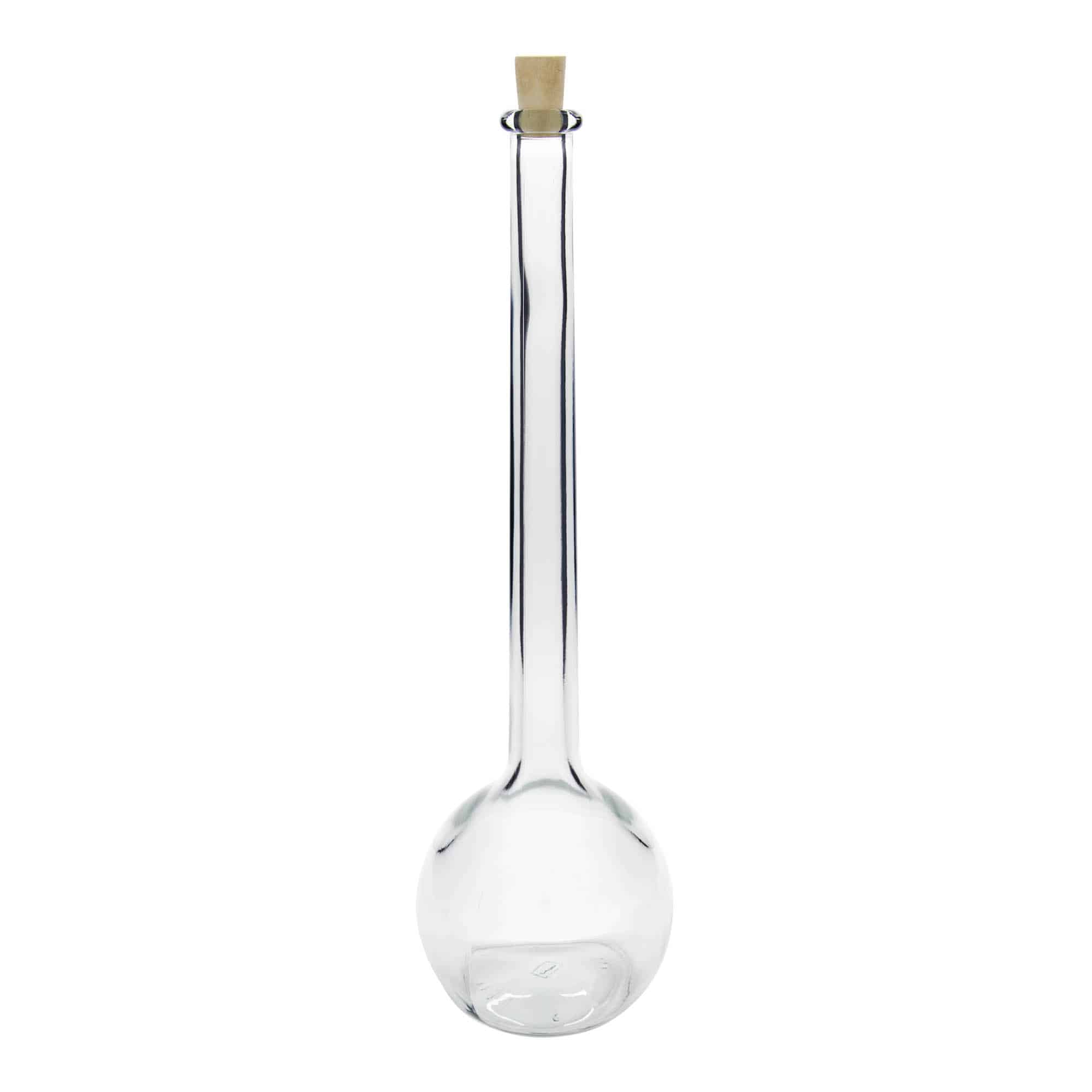 Botella de vidrio 'Tulipano' de 1500 ml, boca: corcho
