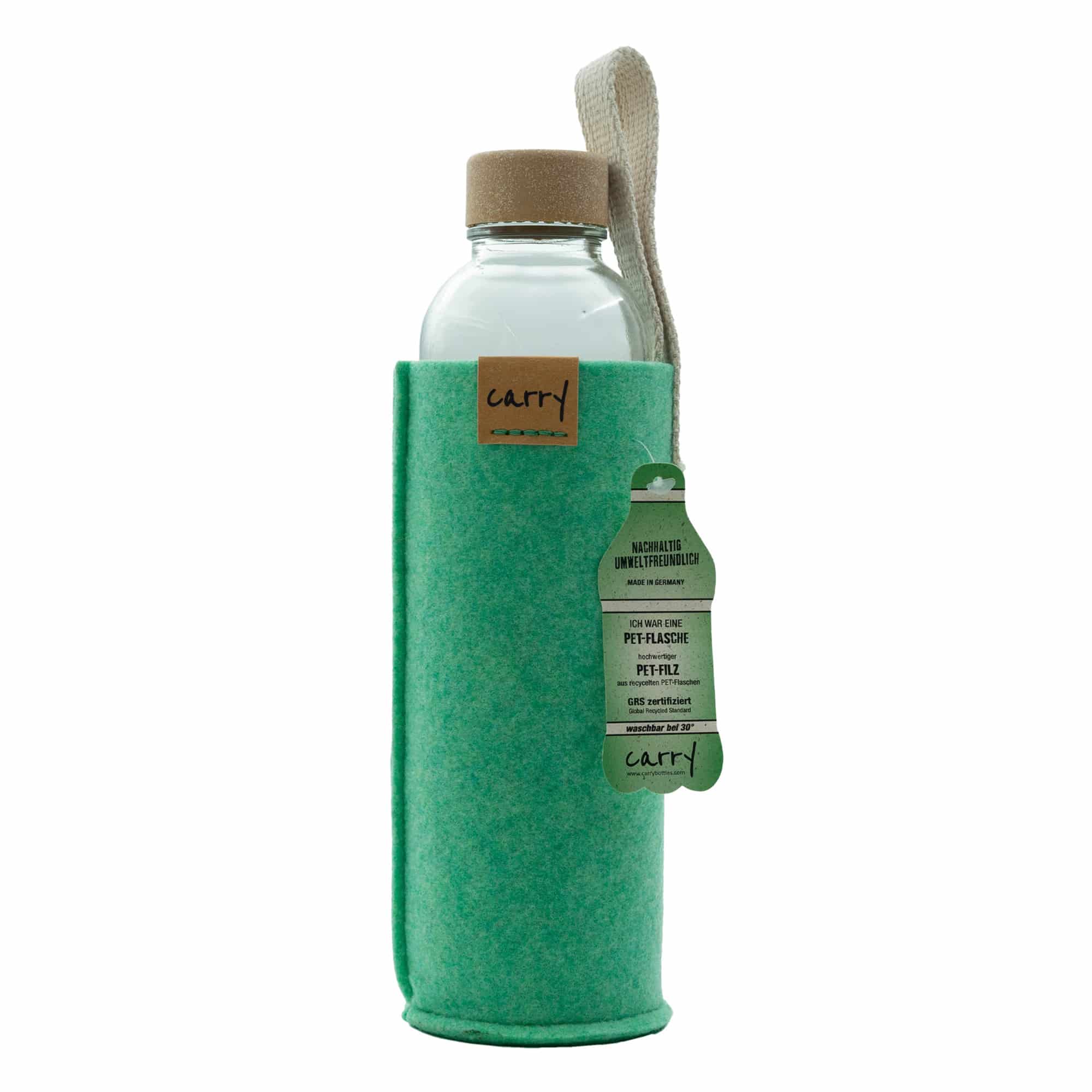 Funda para botella 'CARRY Sleeve', textil, verde menta