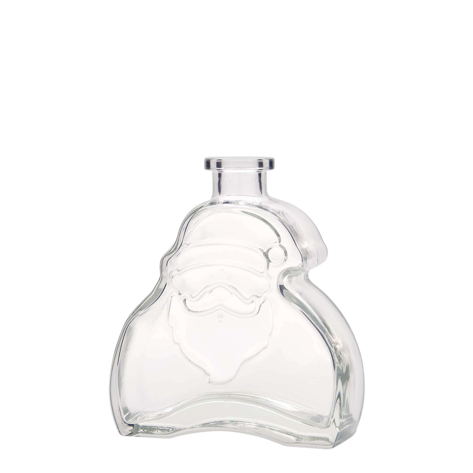 Botella de vidrio de 200 ml 'Santa Claus', boca: corcho Botella de vidrio de 200 ml 'Santa Claus', boca: corcho