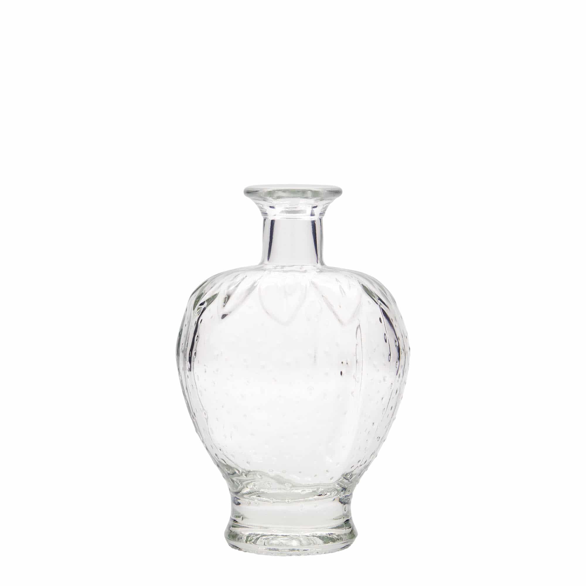 Botella de vidrio 'Fresa' de 200 ml, boca: corcho