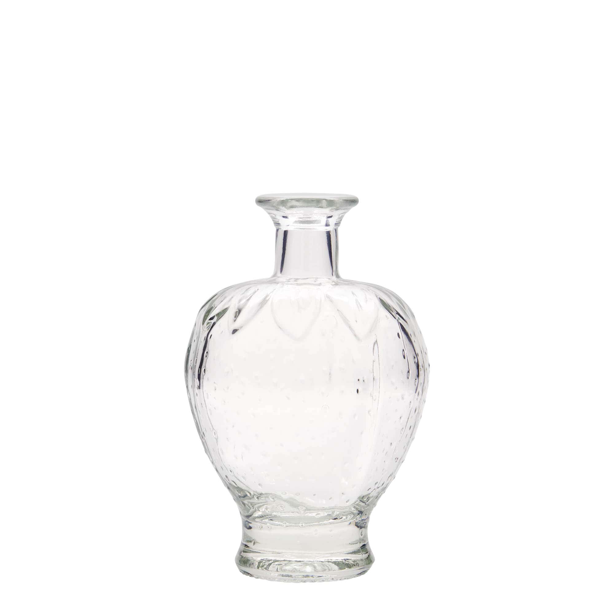 Botella de vidrio de 200 ml 'Fresa', boca: corcho