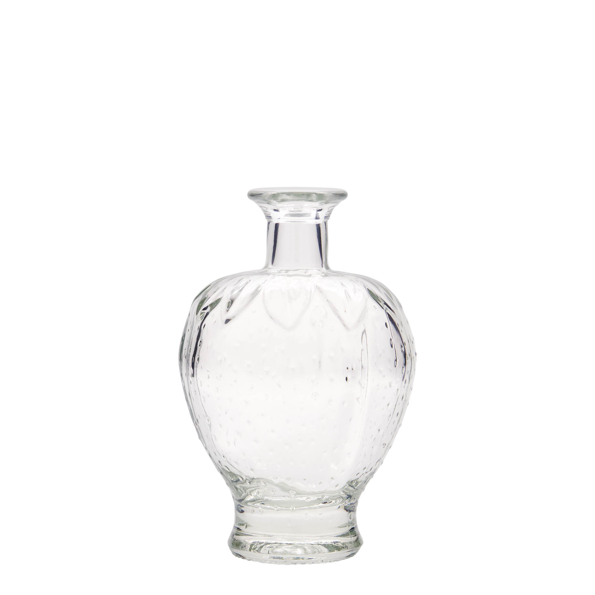 Botella de vidrio de 200 ml 'Fresa', boca: corcho