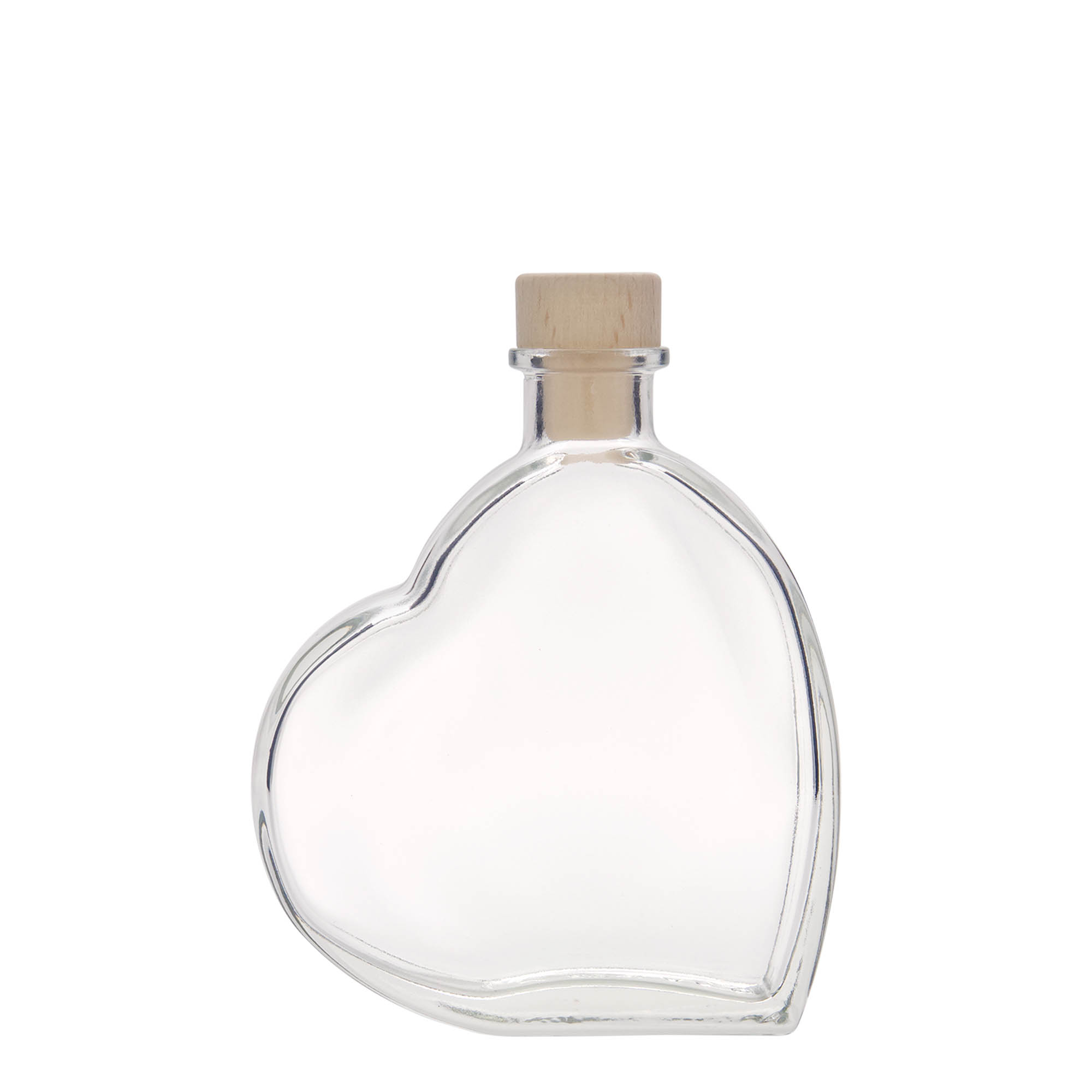 Botella de vidrio de 200 ml 'Pasión', boca: corcho