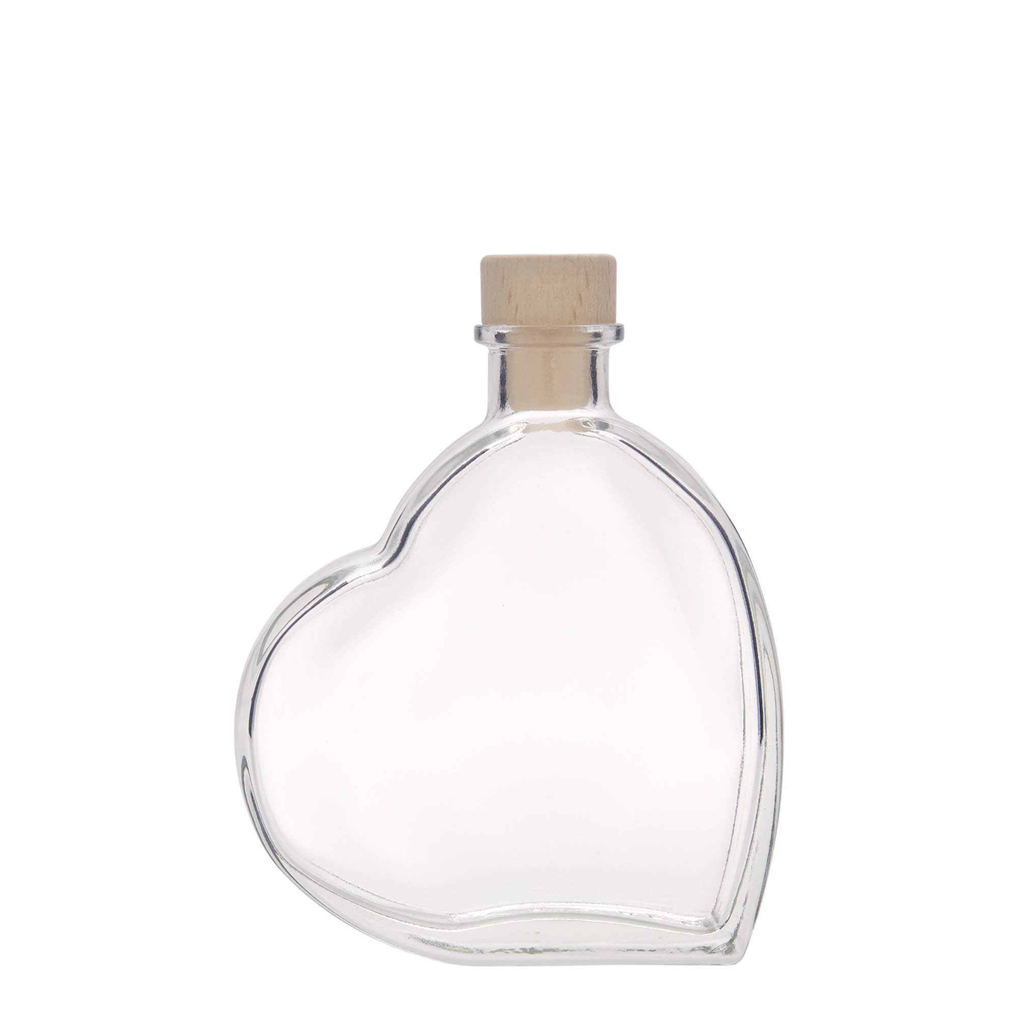 Botella de vidrio de 200 ml 'Pasión', boca: corcho