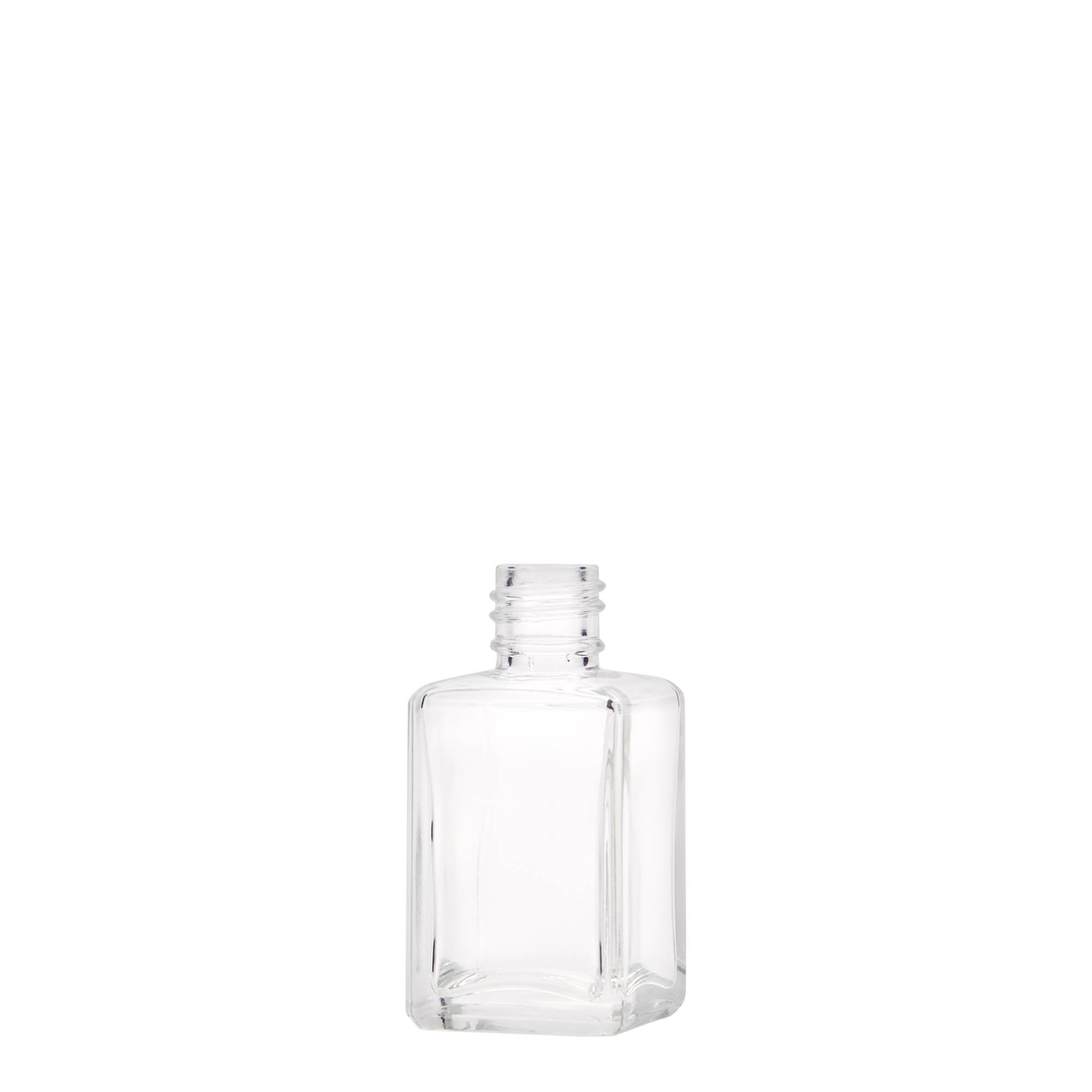 Botella de vidrio de 30 ml 'Tamme', cuadrada, boca: PP 18