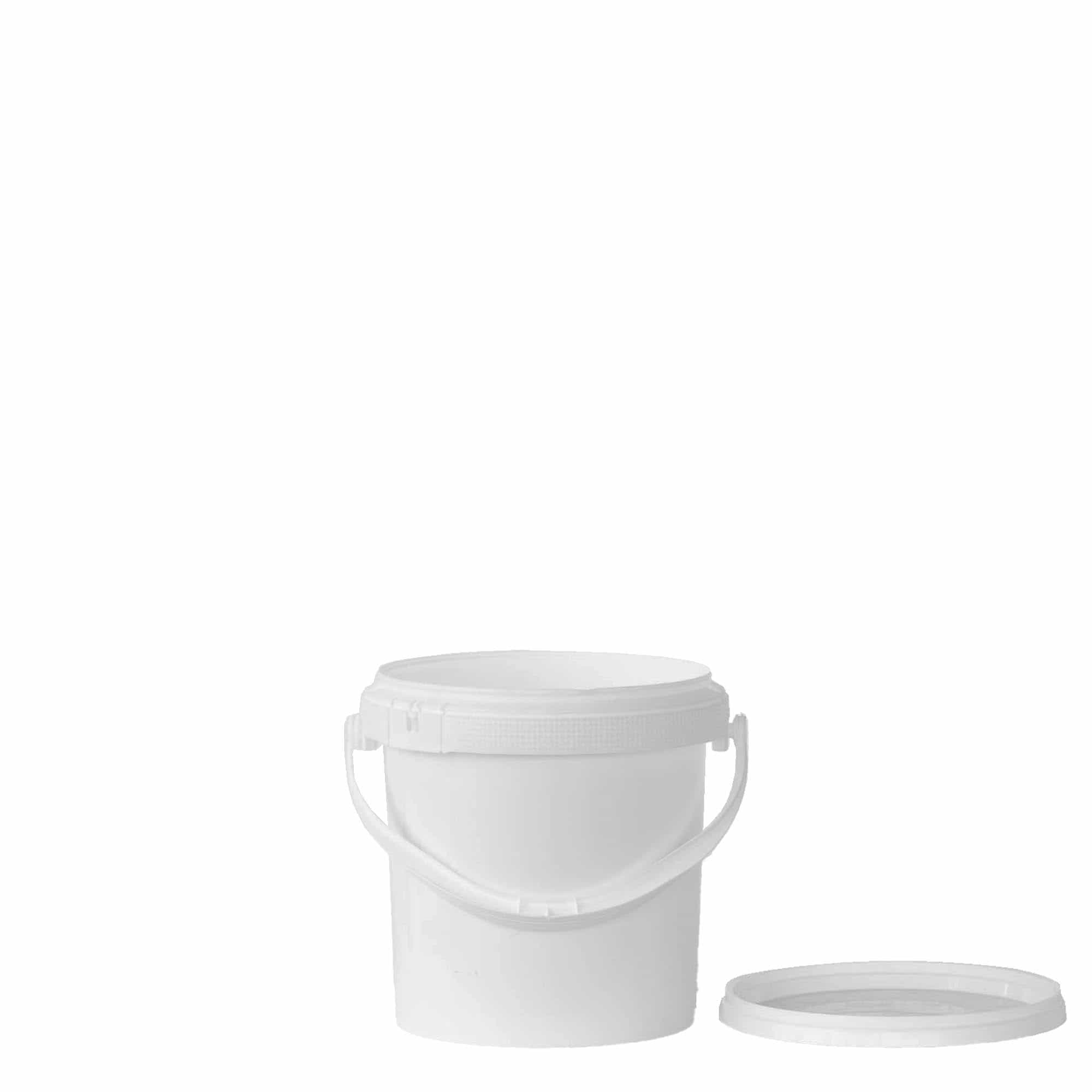 1 l cubo, plástico PP, blanco