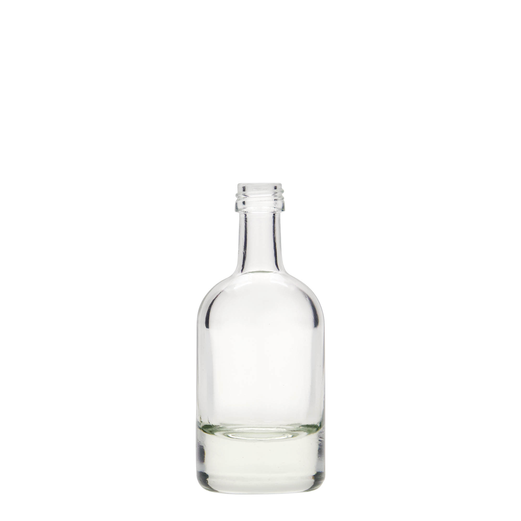Botella de vidrio de 50 ml 'Linea Uno', boca: PP 18