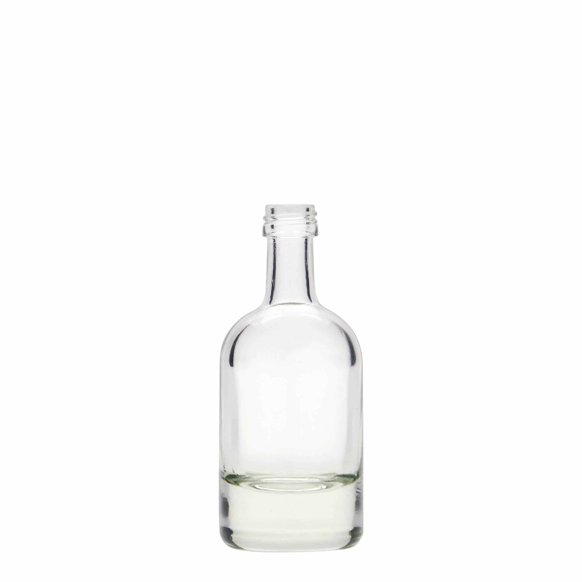 Botella de vidrio de 50 ml 'Linea Uno', boca: PP 18