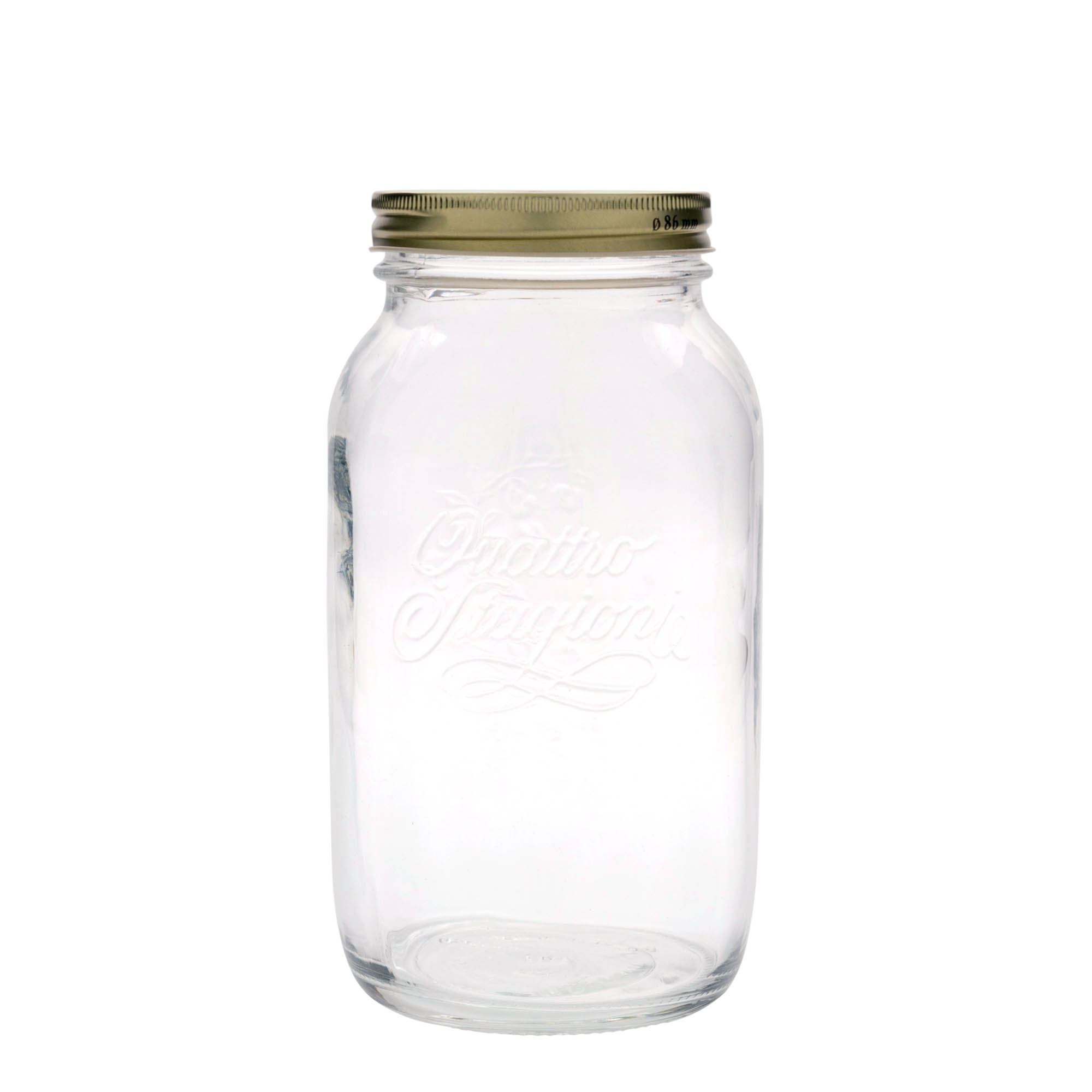 1.500 ml vaso de cristal 'Quattro Stagioni', abertura: tapa de rosca 1.500 ml vaso de cristal 'Quattro Stagioni', abertura: tapa de rosca