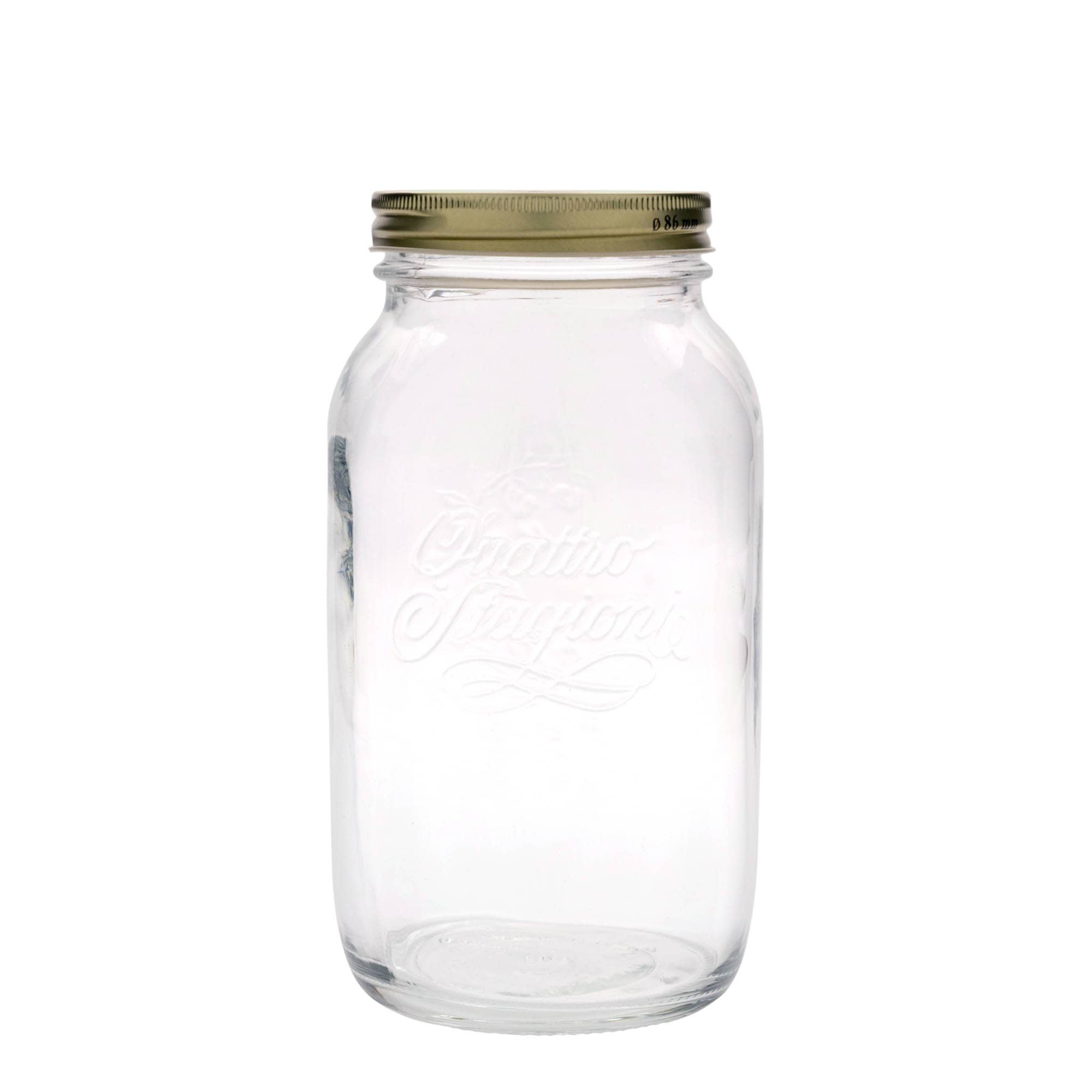 1.500 ml vaso de cristal «Quattro Stagioni», abertura: tapa de rosca