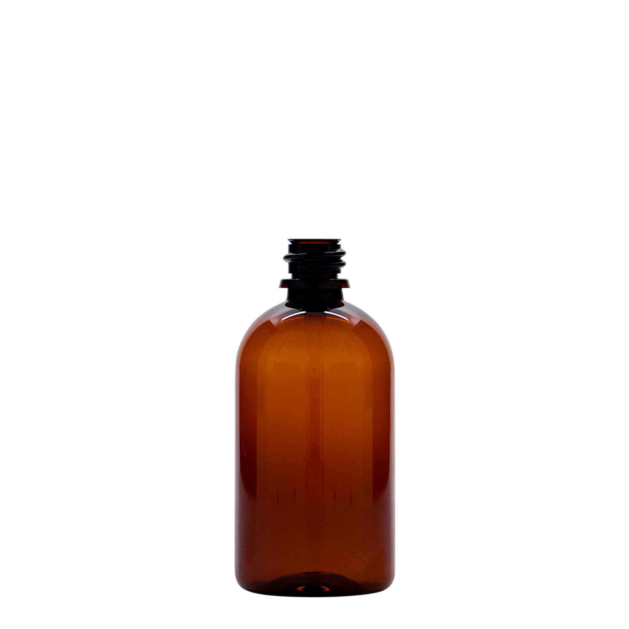 Botella médica PET de 100 ml 'Easy Living', marrón, plástico, boca: DIN 18