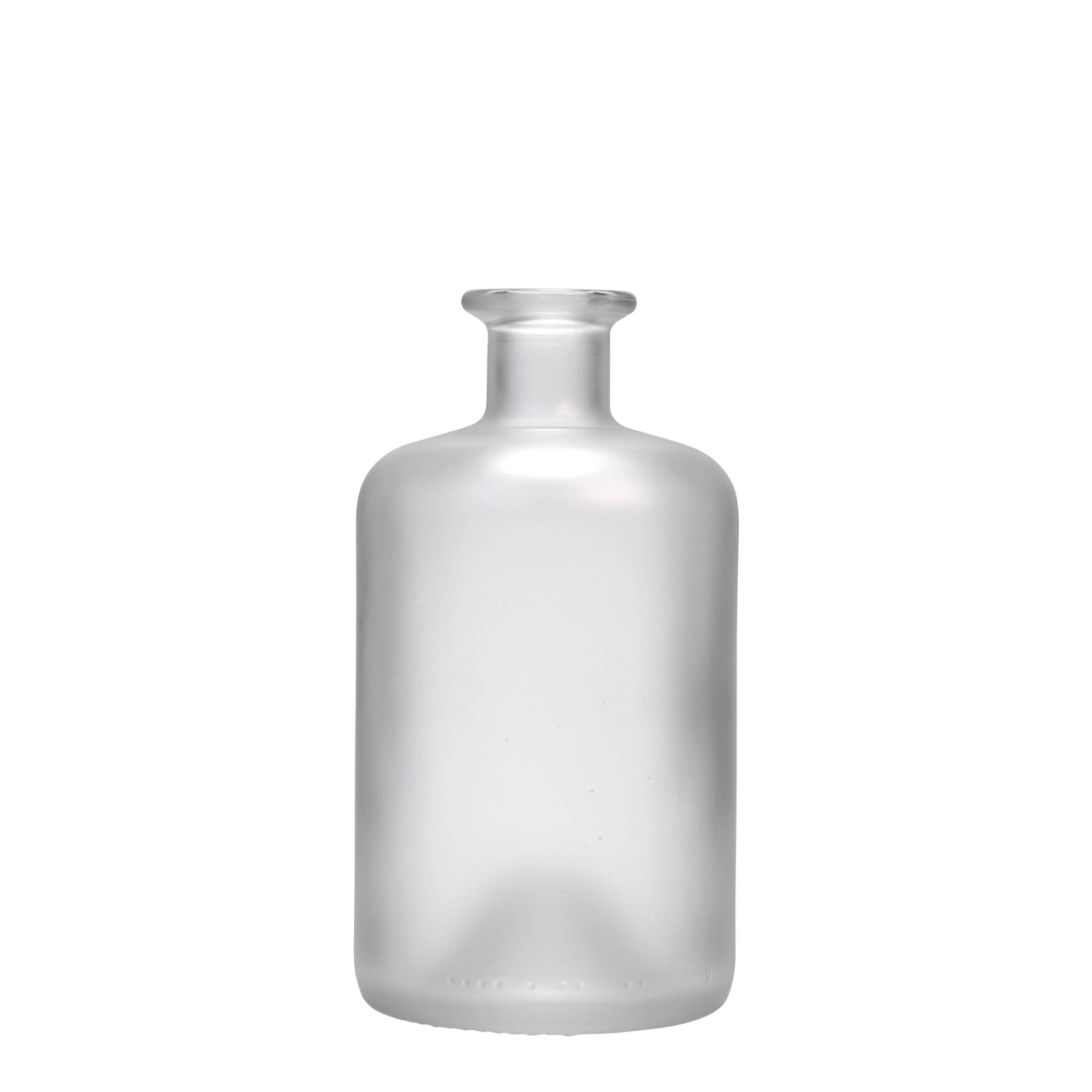 Botella de vidrio de 500 ml para farmacéutico, enfriada, boca: corcho