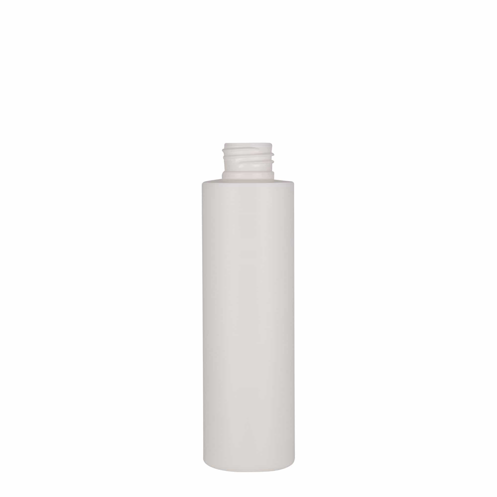 Botella de plástico de 150 ml 'Pipe', HDPE, blanca, boca: 24/410 Botella de plástico de 150 ml 'Pipe', HDPE, blanca, boca: 24/410