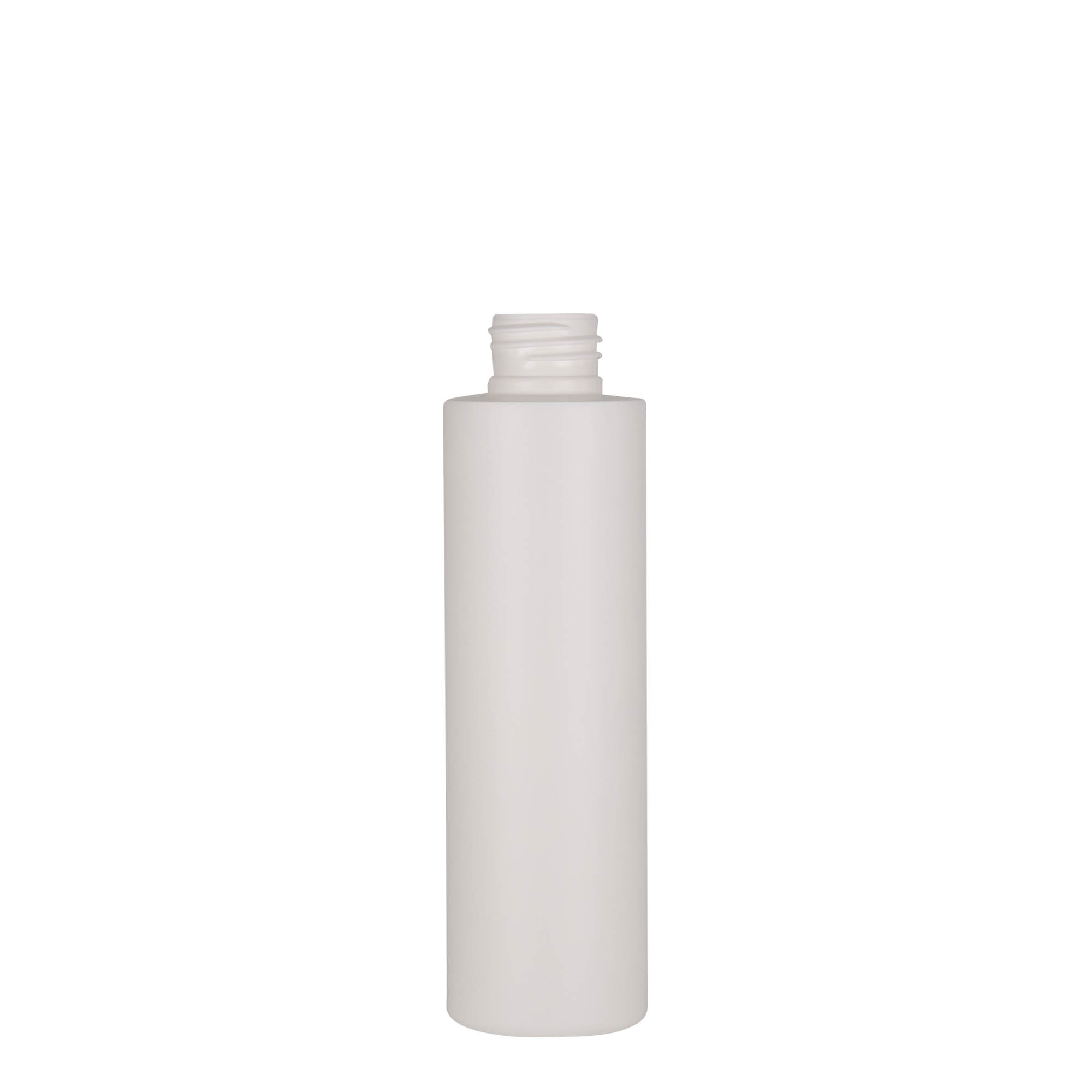 Botella de plástico de 150 ml 'Pipe', HDPE, blanca, boca: 24/410 Botella de plástico de 150 ml 'Pipe', HDPE, blanca, boca: 24/410