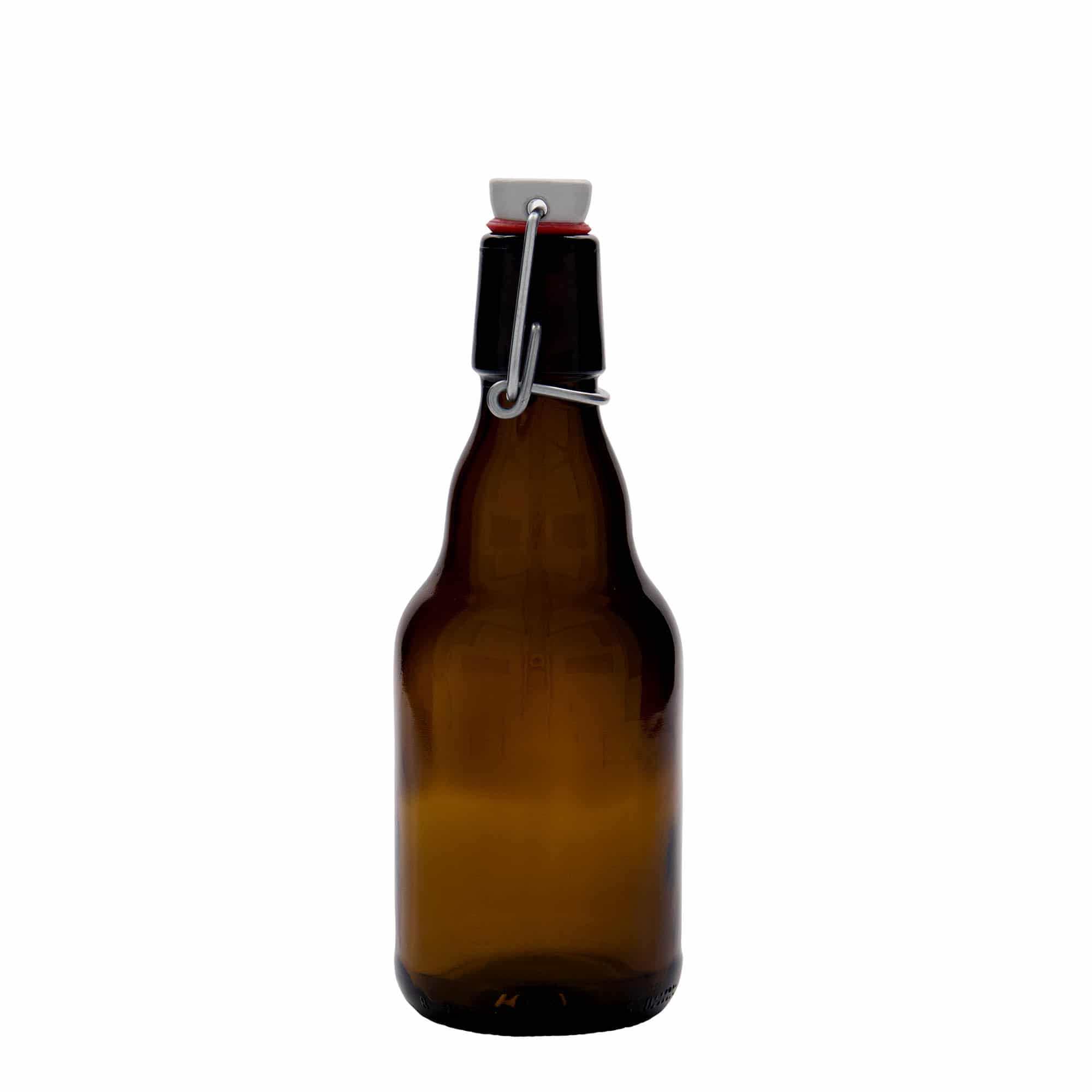 Botella de cerveza 'Steinie' de 330 ml, vidrio, marrón, boca: tapón mecánico