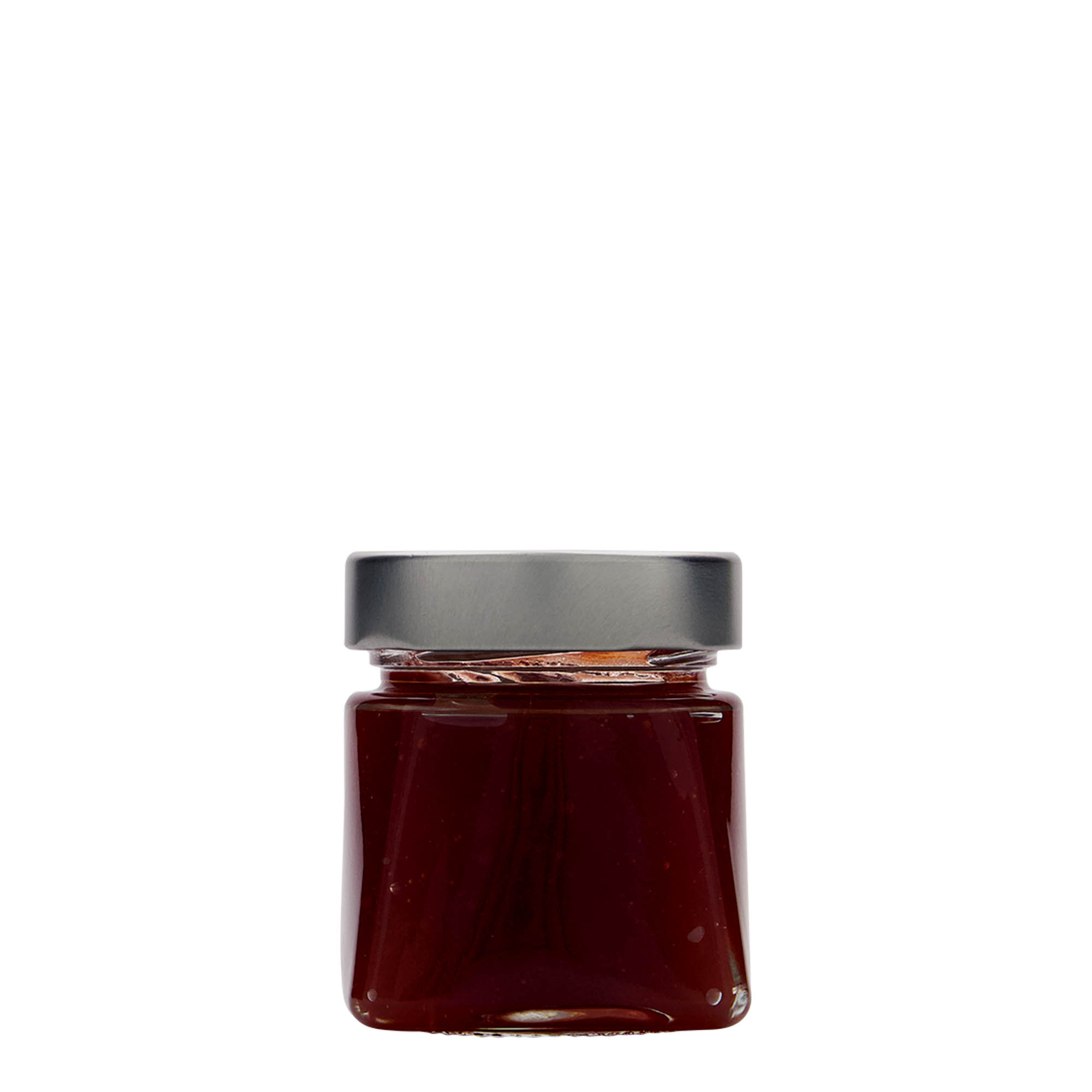 106 ml tarro cuadrado 'Luxor', boca: Deep-Twist-Off (DTO 58)