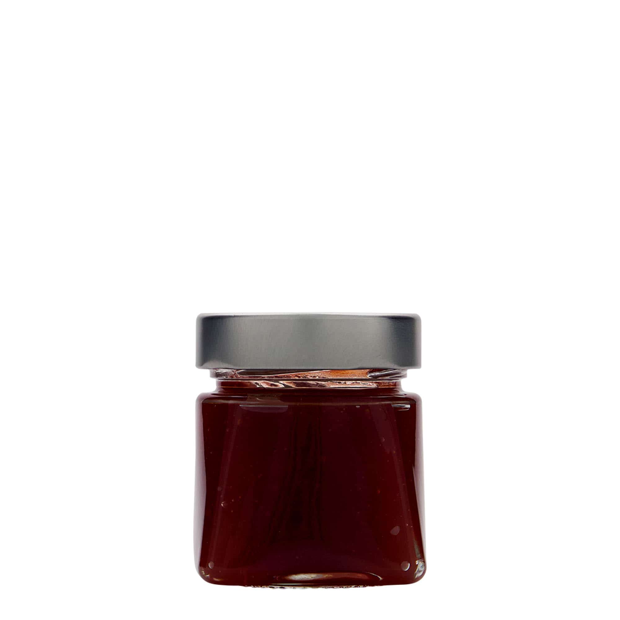 106 ml tarro cuadrado «Luxor», boca: Deep-Twist-off (DTO 58)