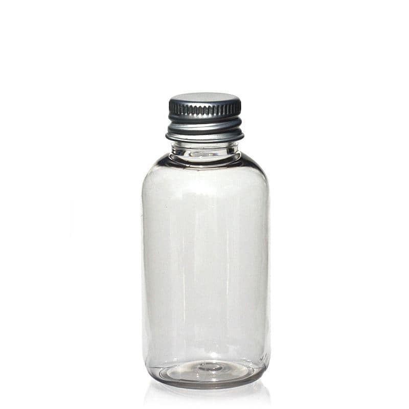 Botella de PET 'Boston' de 50 ml, plástico, boca: GPI 20/410