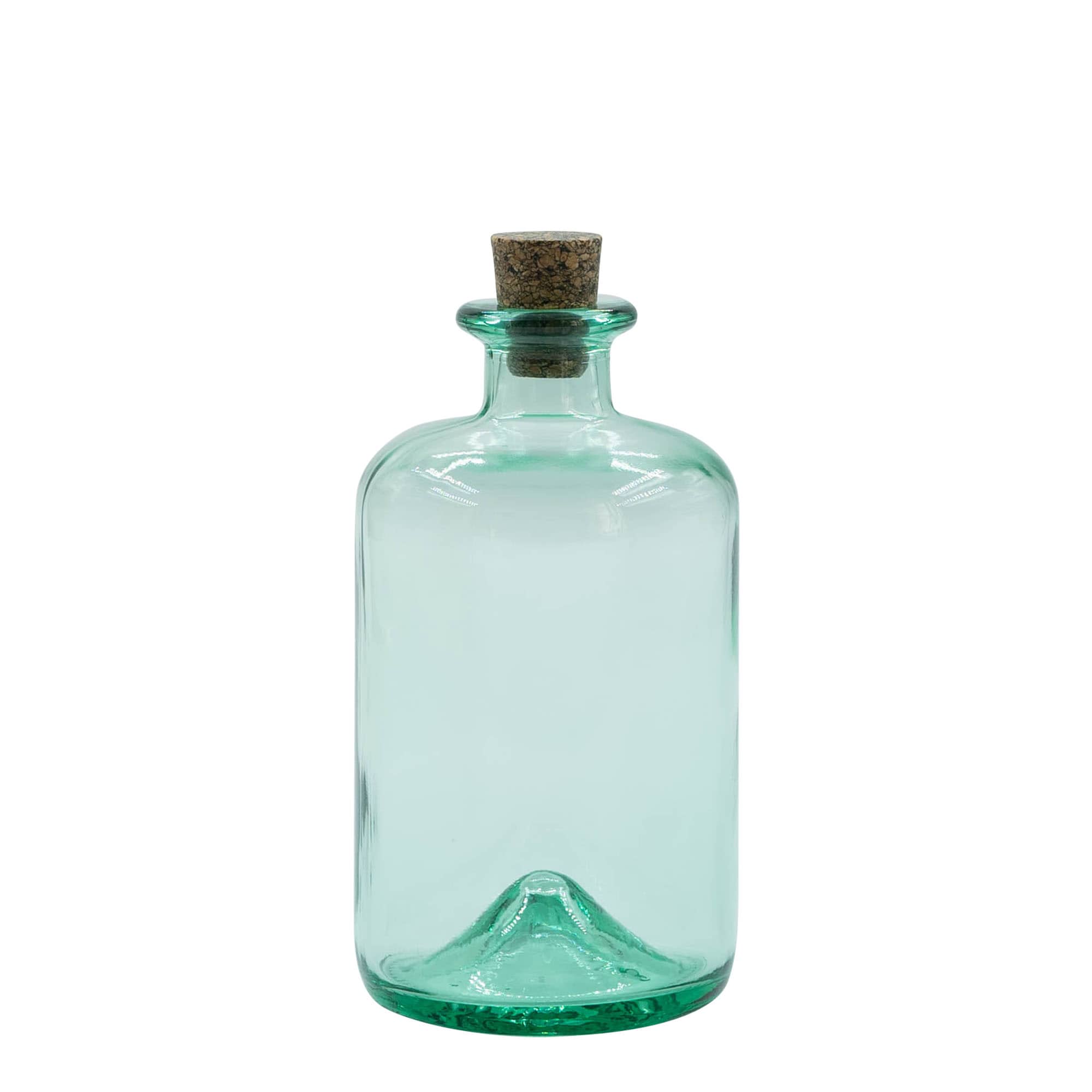 Botella de vidrio de 500 ml 'Pharma', boca: corcho