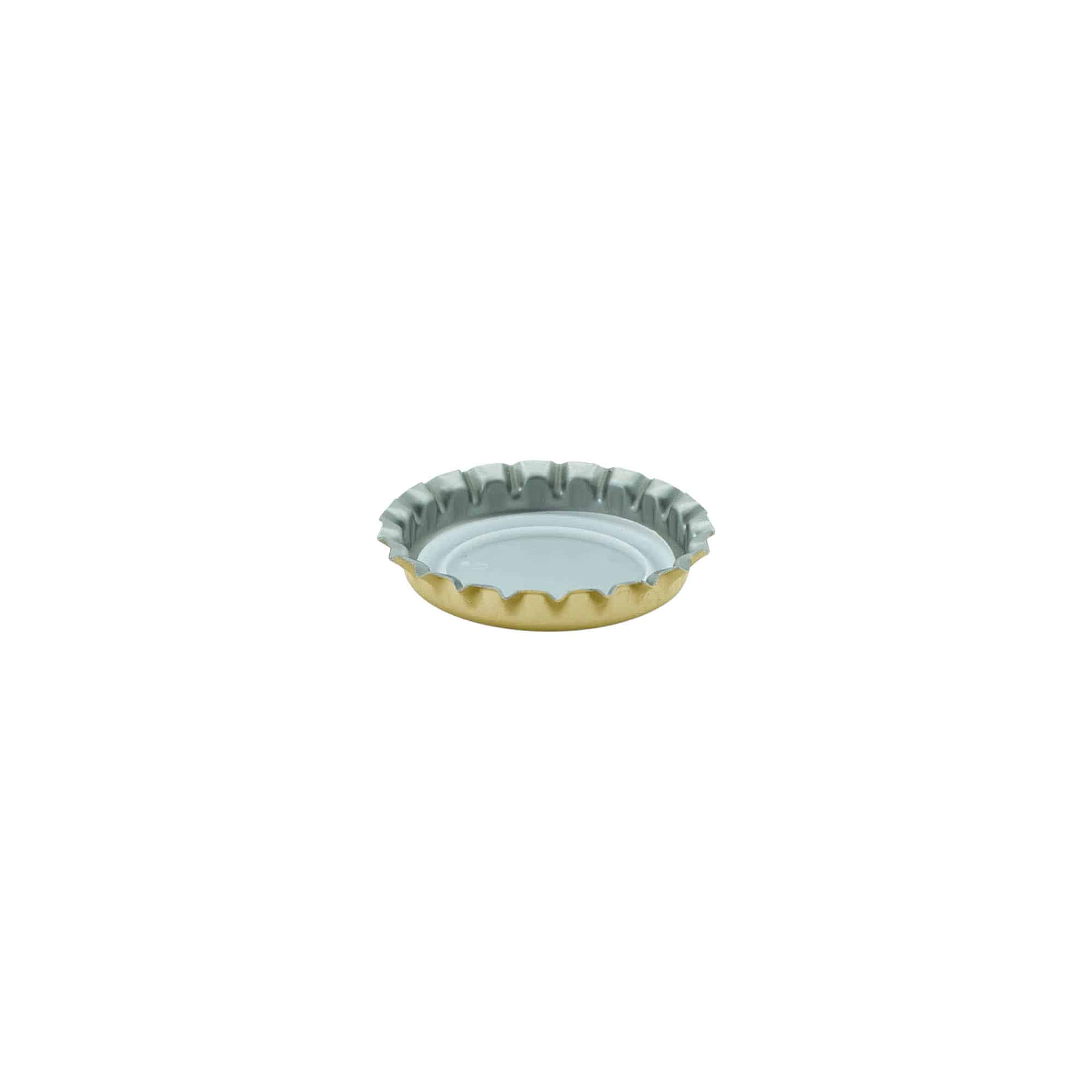 Chapas de cerveza de 26 mm, metal, dorado