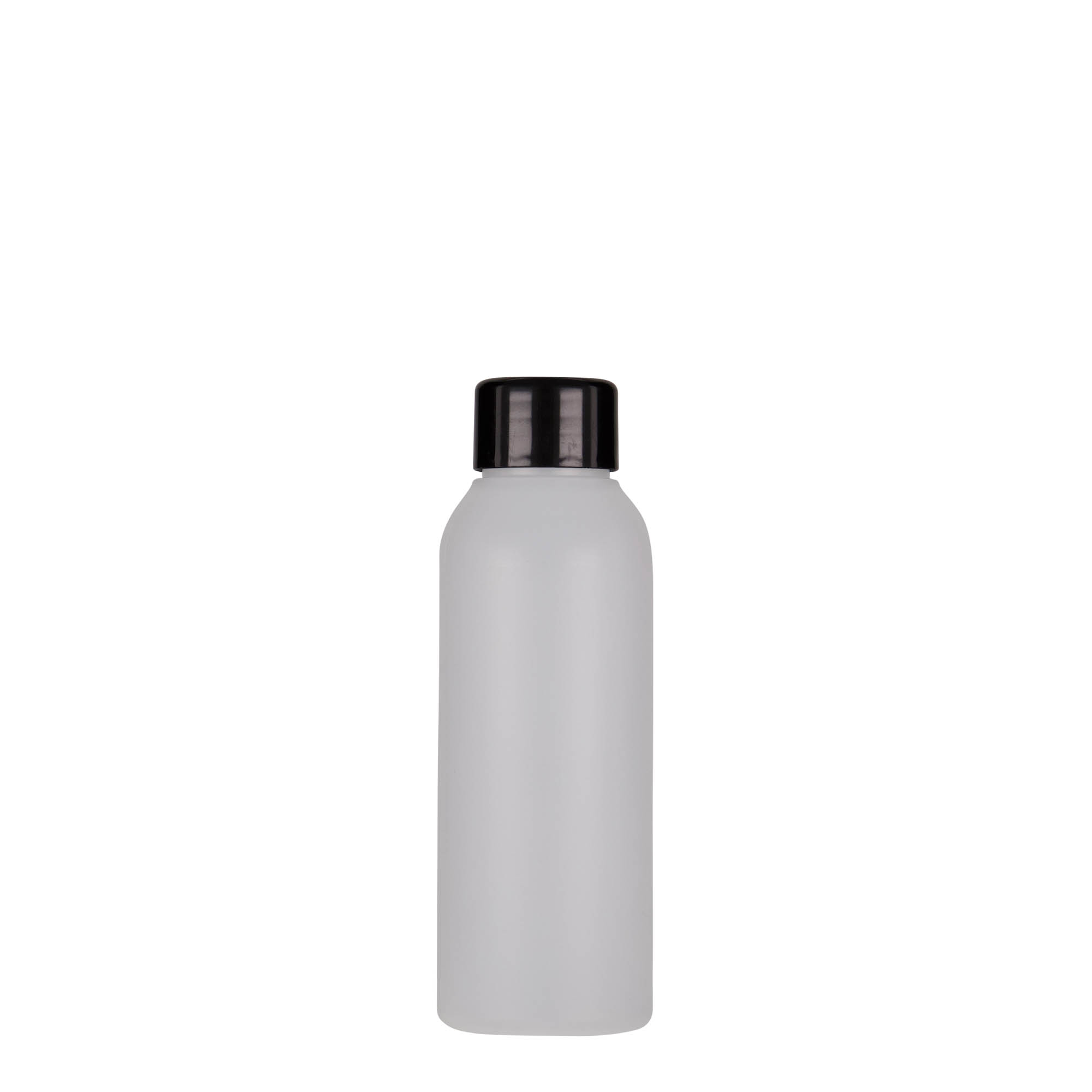 Botella de plástico de 100 ml 'Tuffy', HDPE, natural, boca: 24/410