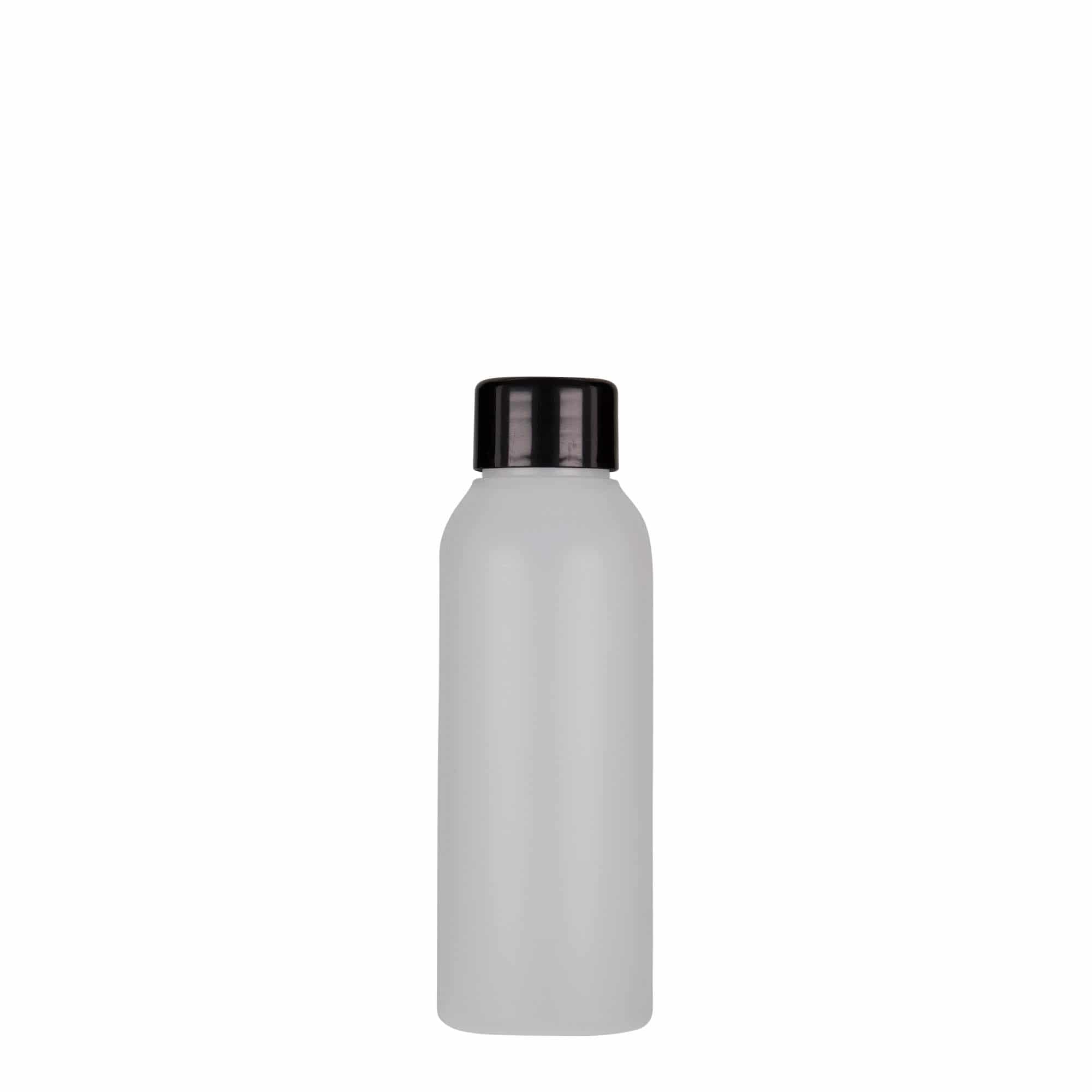 Botella de plástico de 100 ml 'Tuffy', HDPE, natural, boca: 24/410