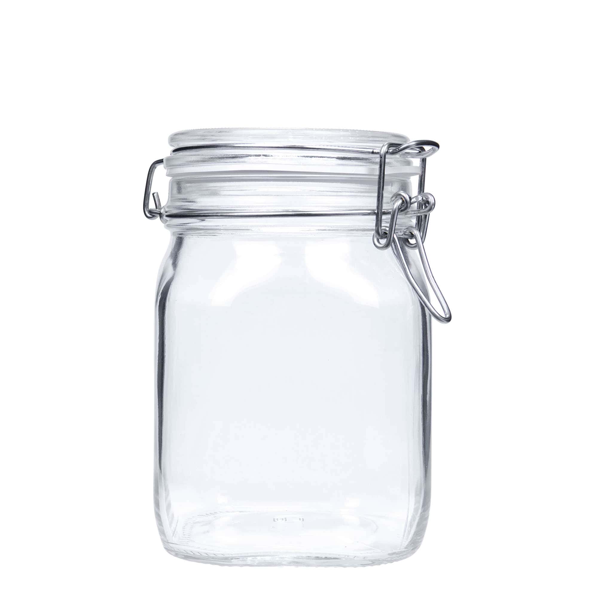 Tarro hermético 'Fido' de 1000 ml, cuadrado, boca: cierre mecánico Tarro hermético 'Fido' de 1000 ml, cuadrado, boca: cierre mecánico