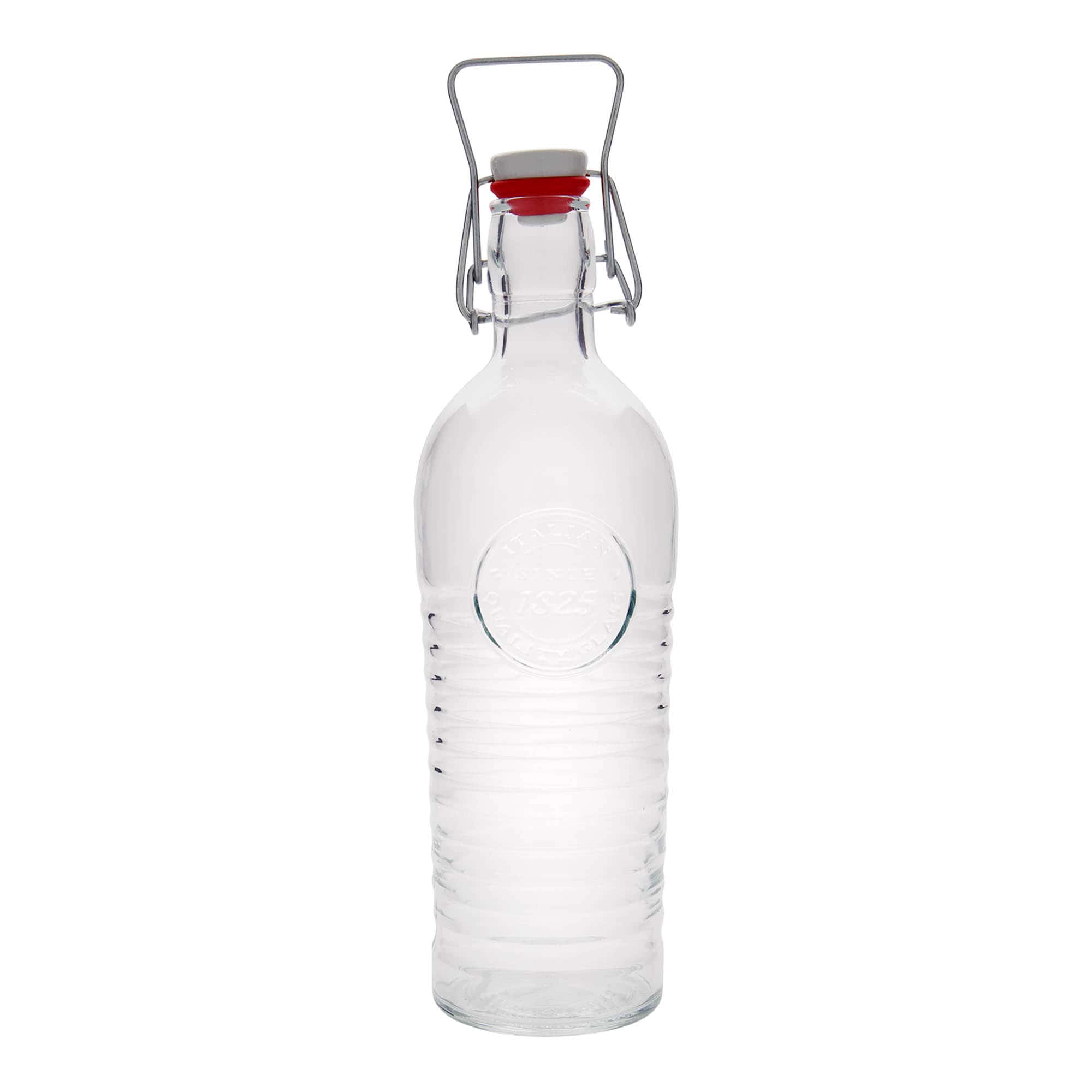 Botella de vidrio de 1.200 ml «Officina 1825», boca: cierre de palanca