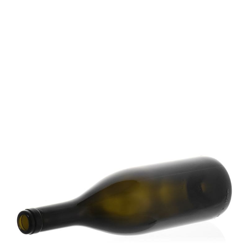 Botella de vino de 750 ml «Tiffany», verde antiguo, boca: corcho