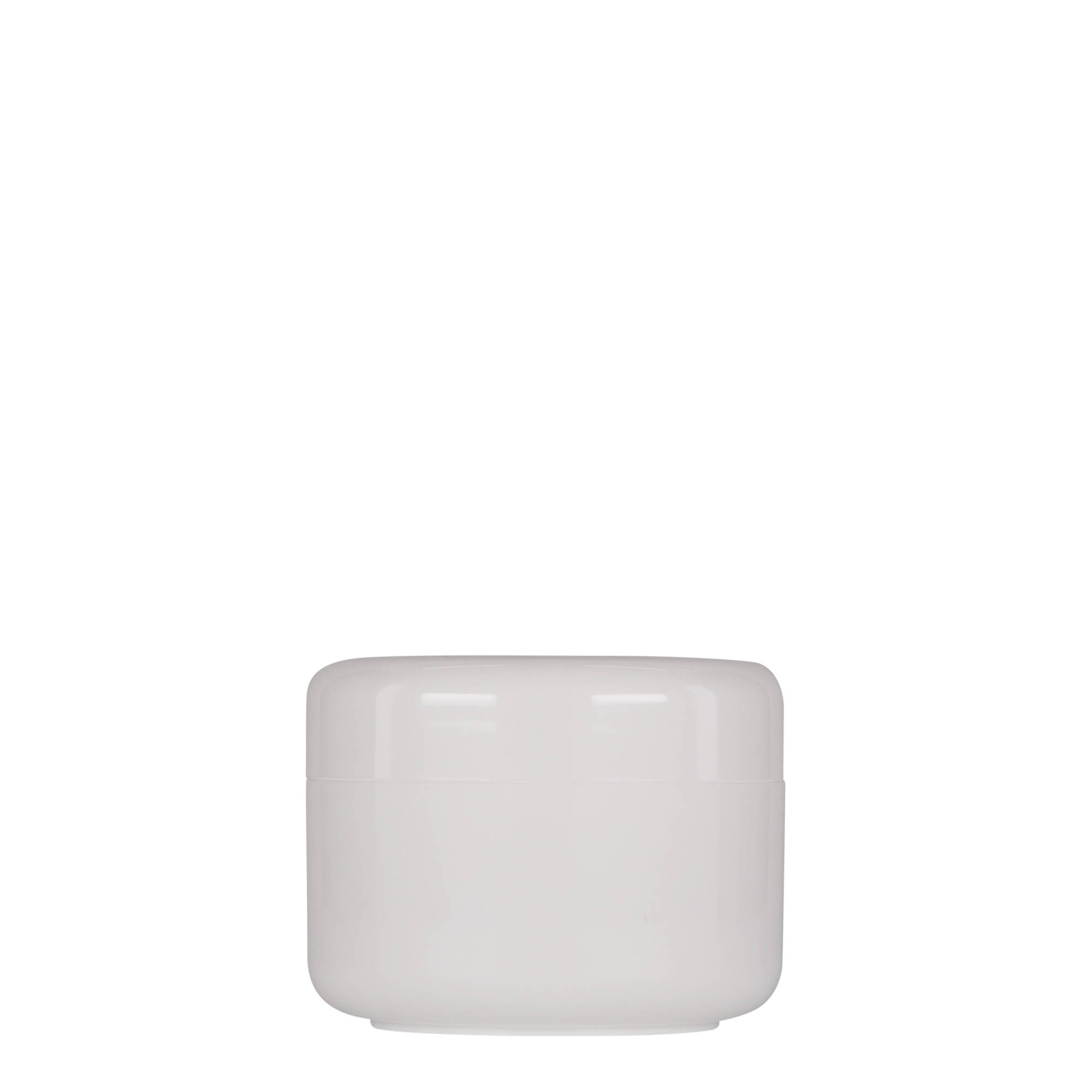 Bote de plástico 'Bianca' de 100 ml, PP, blanco, boca: tapón de rosca