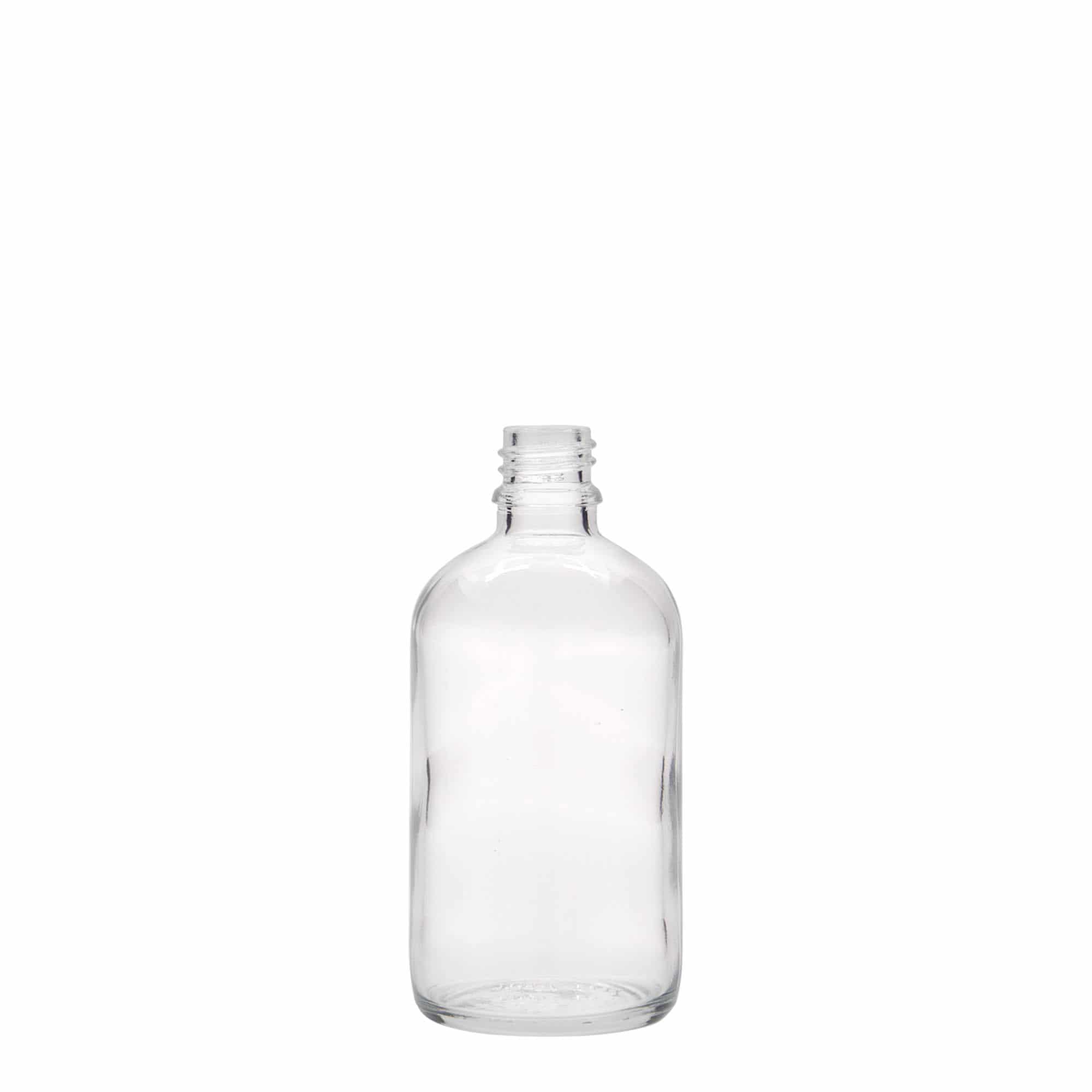 100 ml frasco medicinal, vidrio, boca: DIN 18