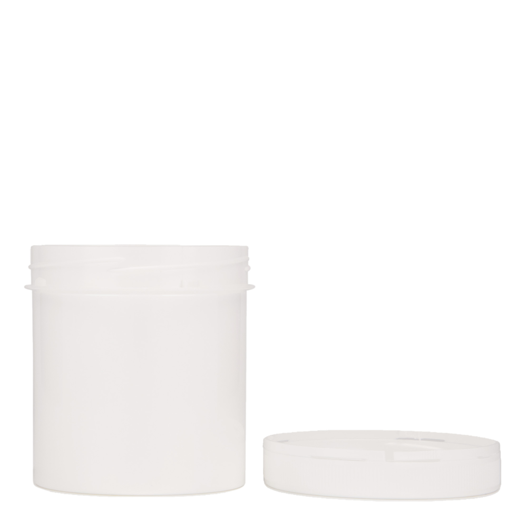 250 ml bote de plástico 'Securilock', PP, blanco, boca: cierre de rosca