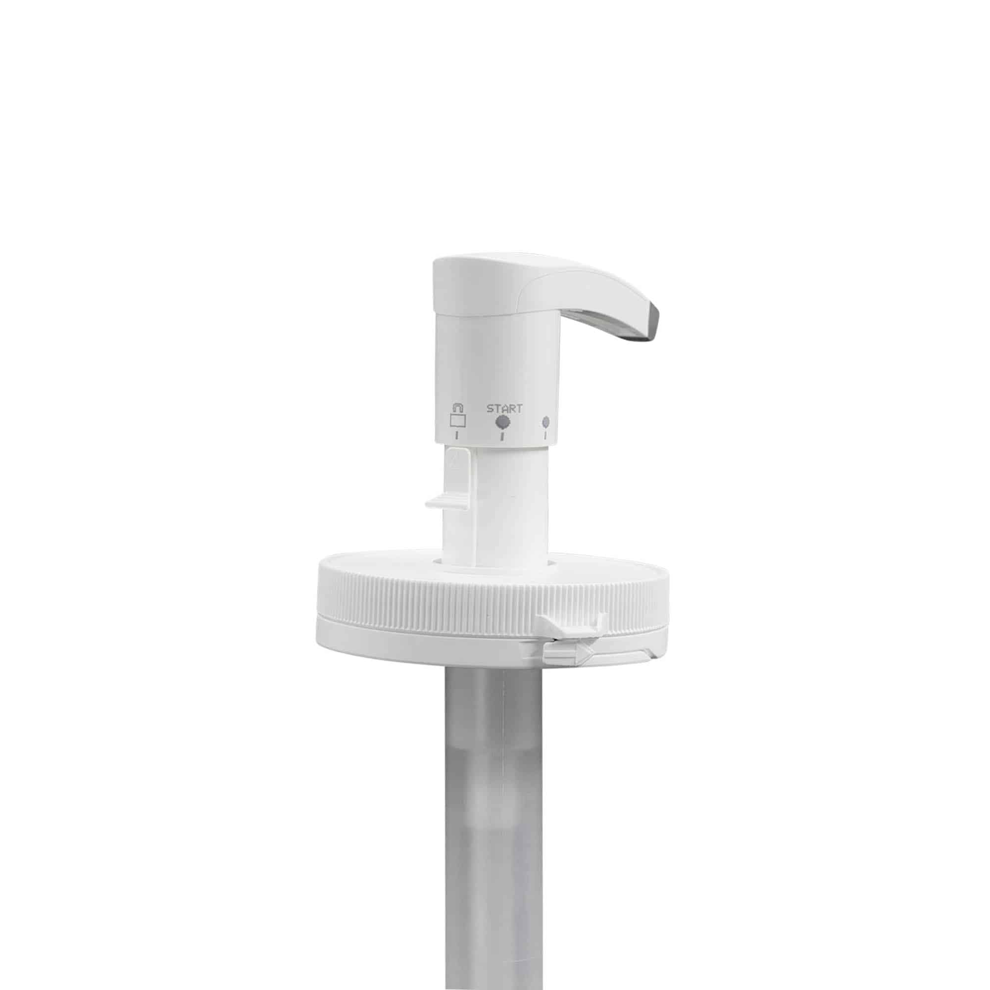 Bomba dispensadora para 655 ml «Securibox», plástico PE, blanca, para boca: cierre de rosca