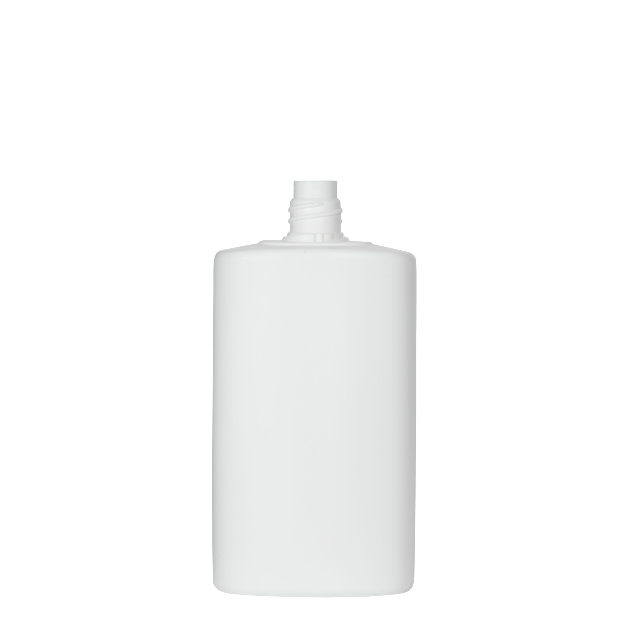 Botella de plástico de 250 ml 'Indy', ovalada, HDPE, blanca, boca: cierre roscado Botella de plástico de 250 ml 'Indy', ovalada, HDPE, blanca, boca: cierre roscado
