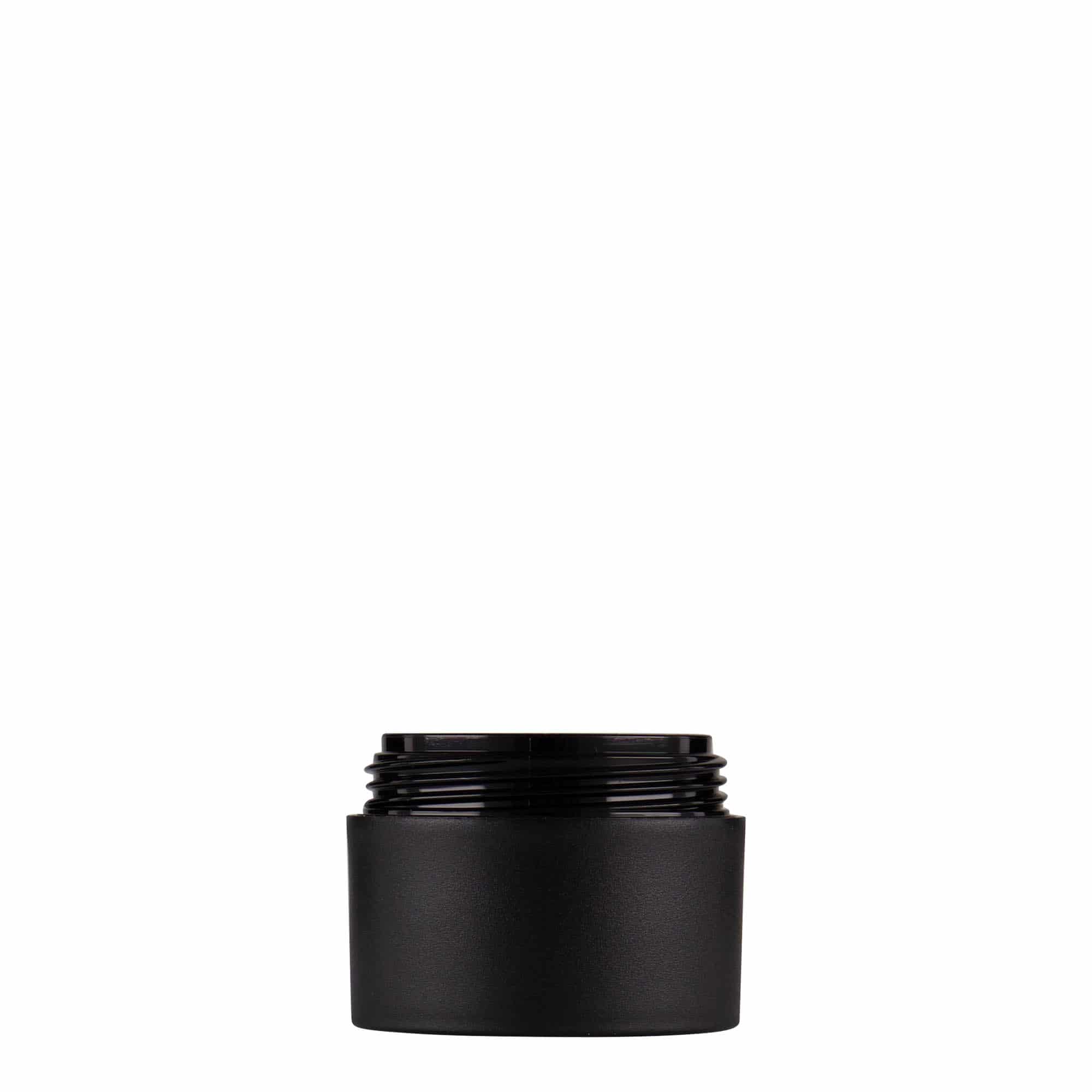 15 ml bote de plástico 'Antonella', PP, negro, boca: cierre de rosca 15 ml bote de plástico 'Antonella', PP, negro, boca: cierre de rosca