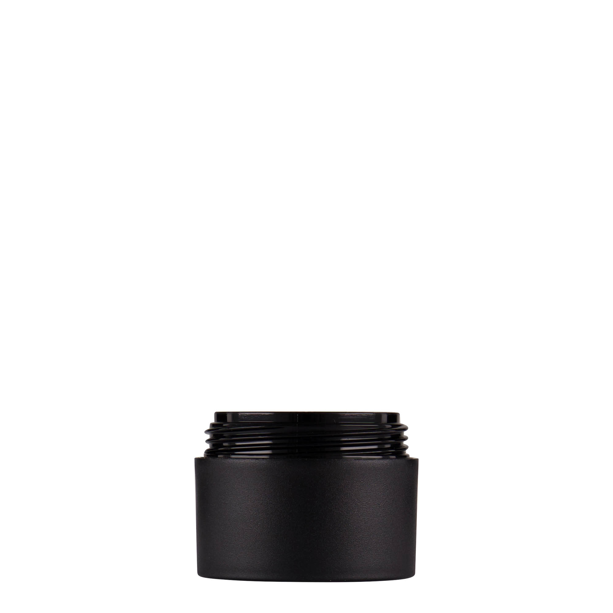 15 ml bote de plástico 'Antonella', PP, negro, boca: cierre de rosca