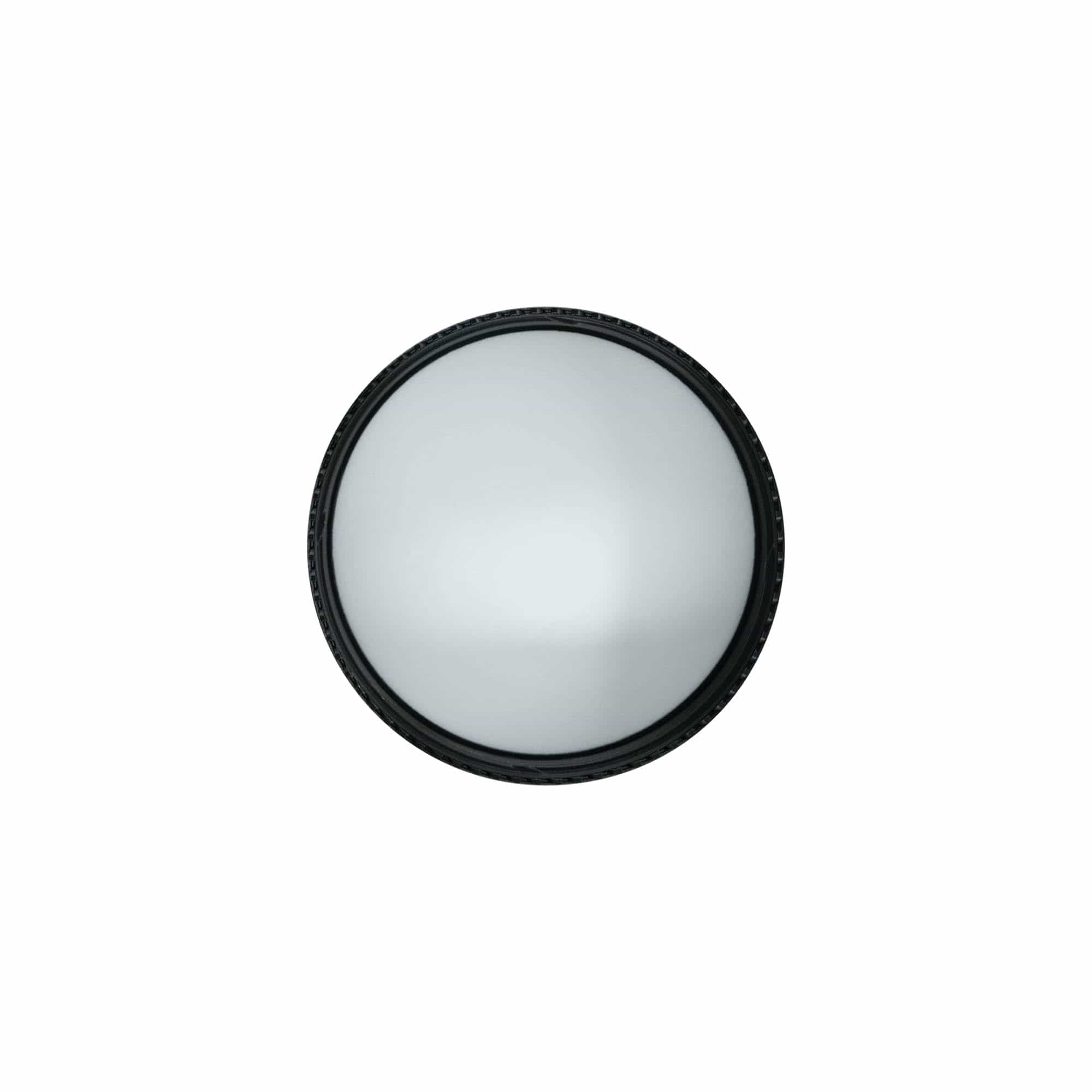 Tapón de rosca para 100 ml 'Antonella', plástico PP, negro Tapón de rosca para 100 ml 'Antonella', plástico PP, negro