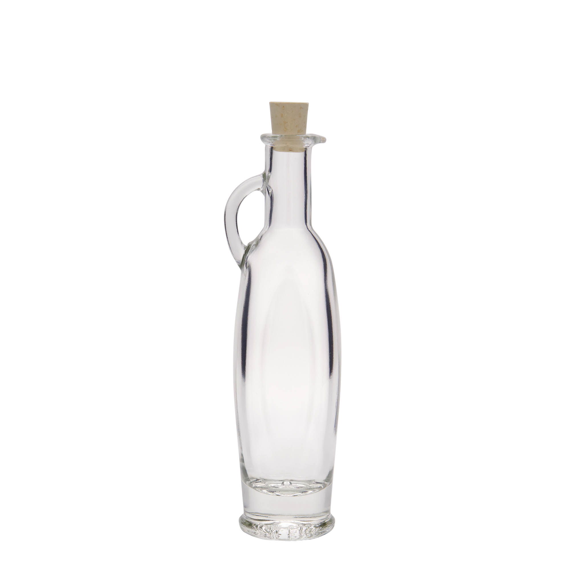 Botella de cristal de 100 ml 'Eleganta', ovalada, boca: corcho Botella de cristal de 100 ml 'Eleganta', ovalada, boca: corcho