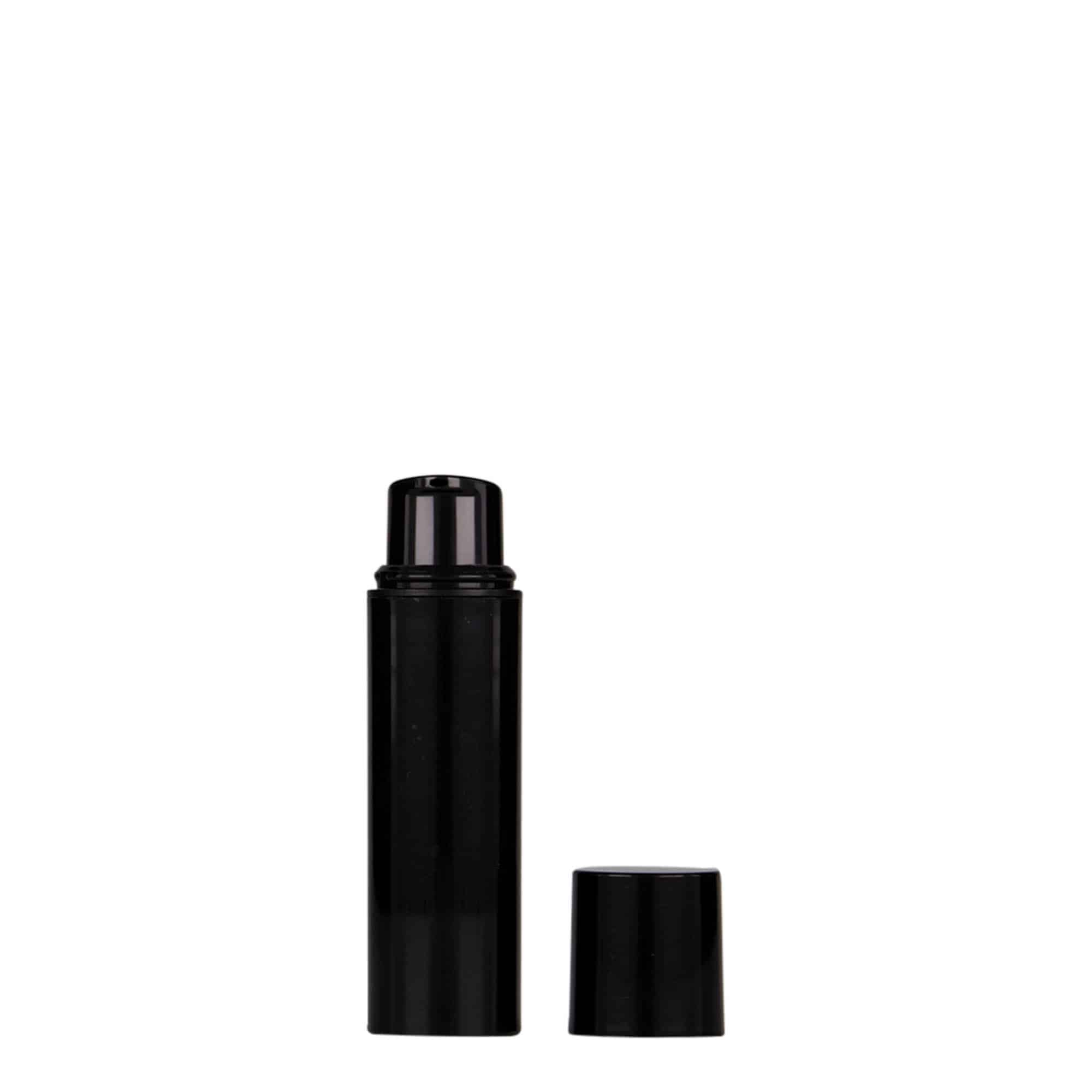 Dispensador Airless 'Nano' de 10 ml, plástico de PP, negro