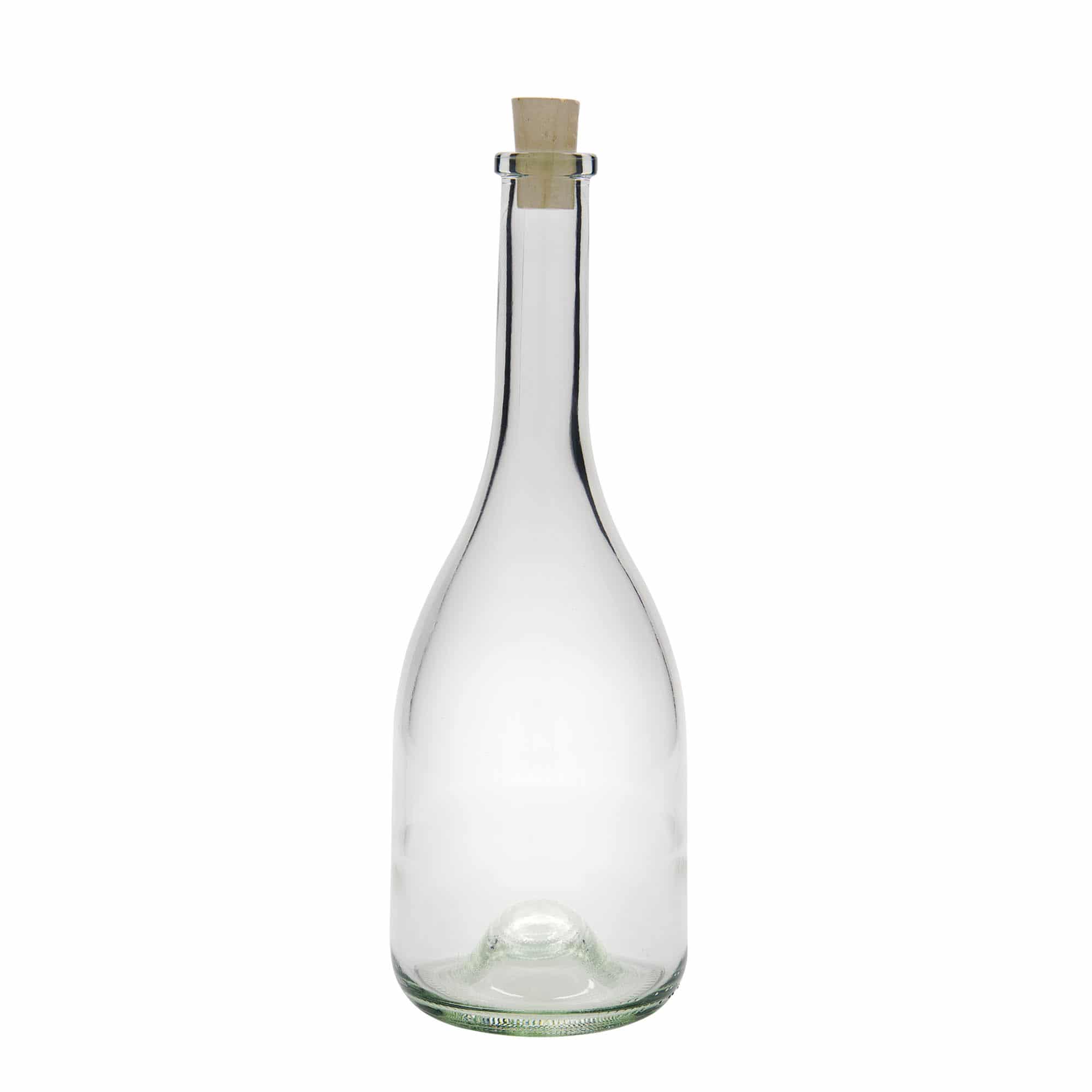 Botella de vidrio 'Rustica' de 750 ml, boca: corcho