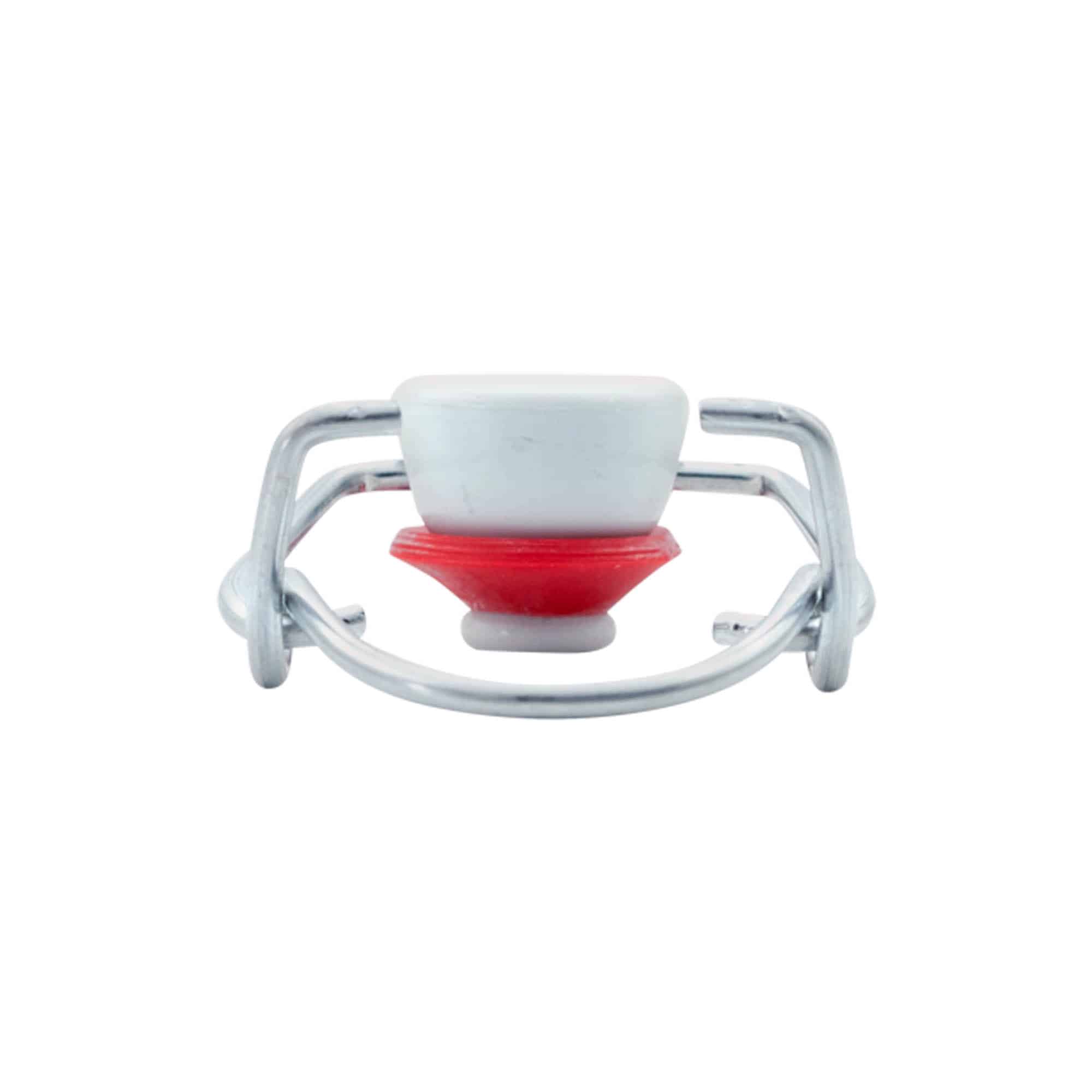 Tapón mecánico estándar, plástico, rojo-blanco