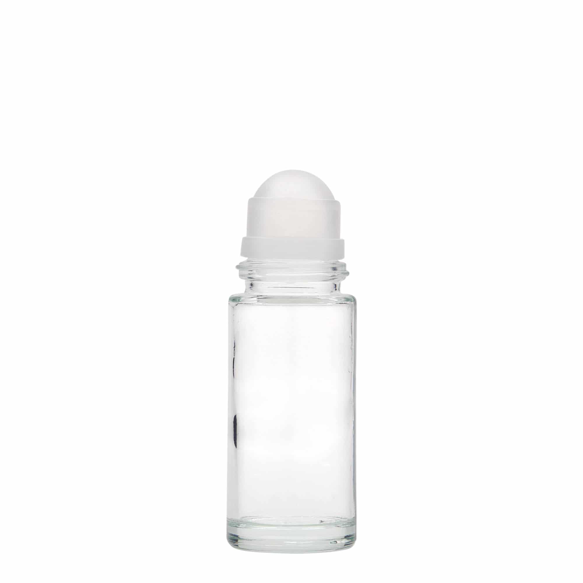 Botella roll-on de 50 ml, vidrio, boca: cierre de rosca
