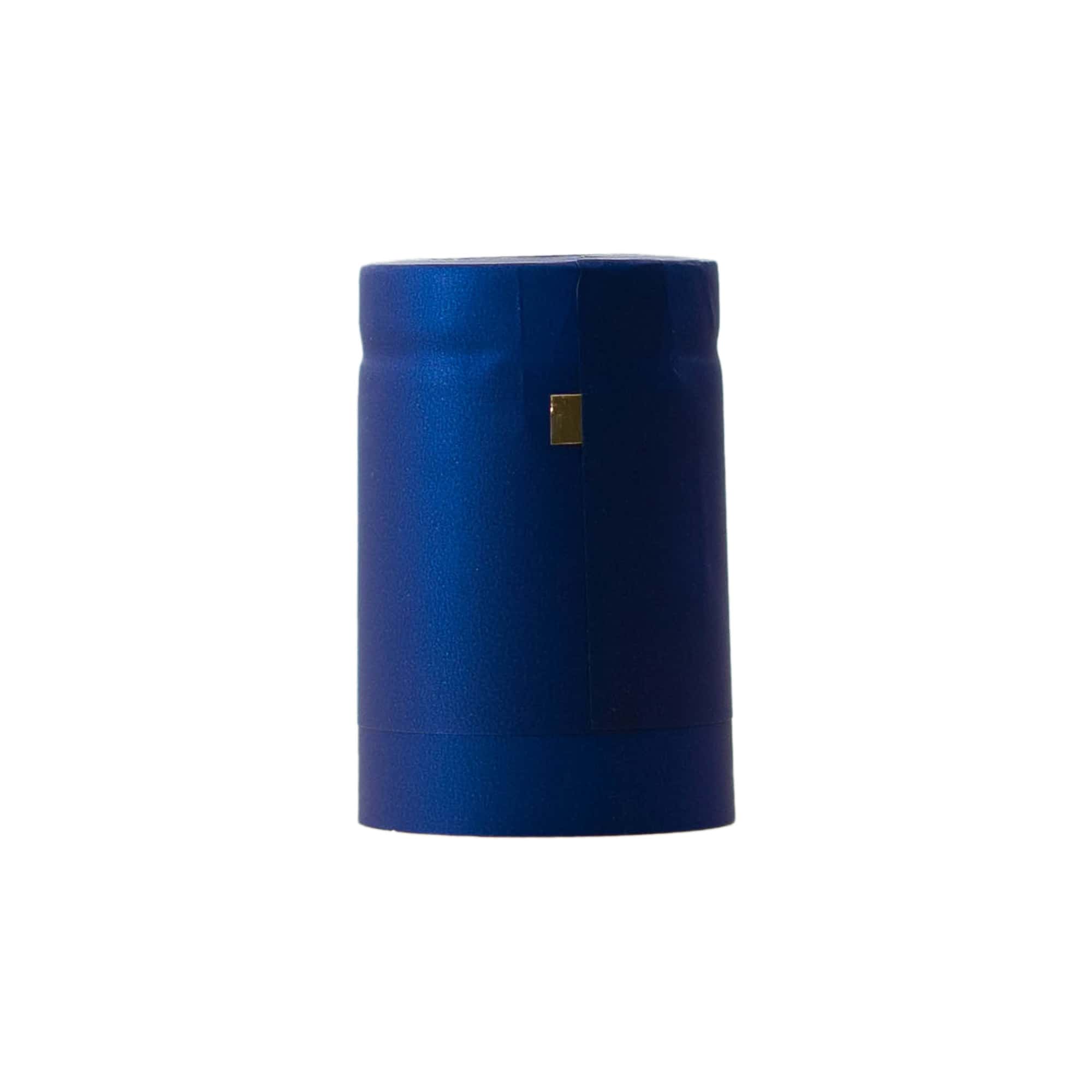 Cápsula termoencogible 32x41, plástico de PVC, azul Cápsula termoencogible 32x41, plástico de PVC, azul