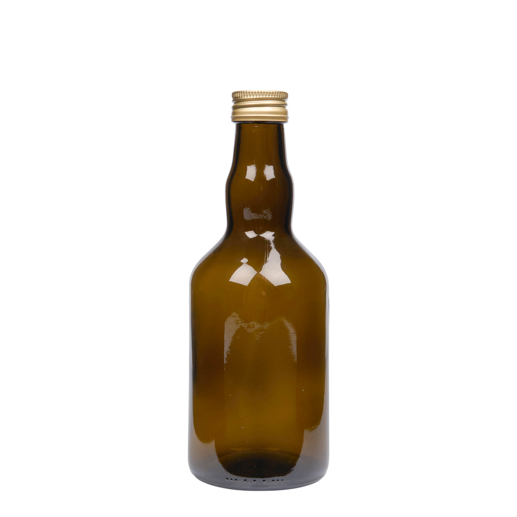 Botella de vidrio de 500 ml 'Olona', verde antiguo, boca: PP 31,5