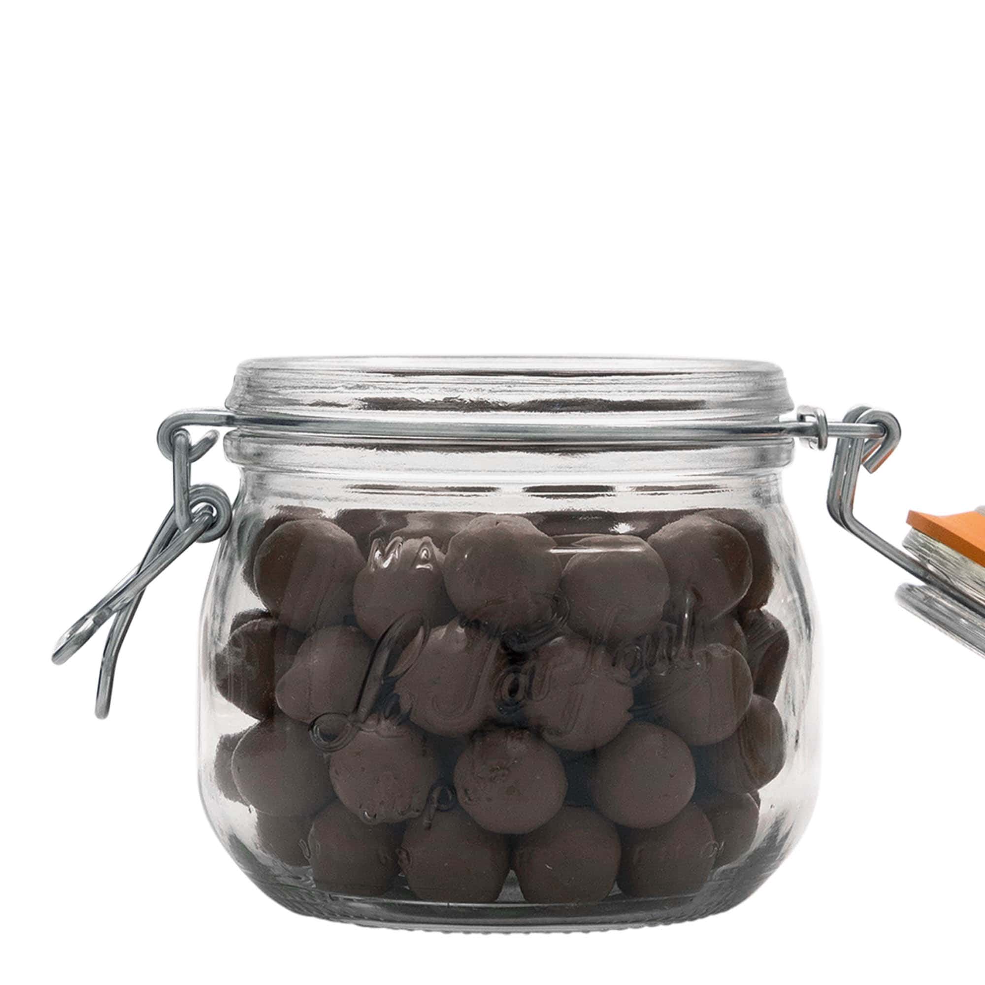 500 ml tarro de vidrio con cierre de alambre 'Le Parfait Super Bocal', boca: cierre de alambre 500 ml tarro de vidrio con cierre de alambre 'Le Parfait Super Bocal', boca: cierre de alambre